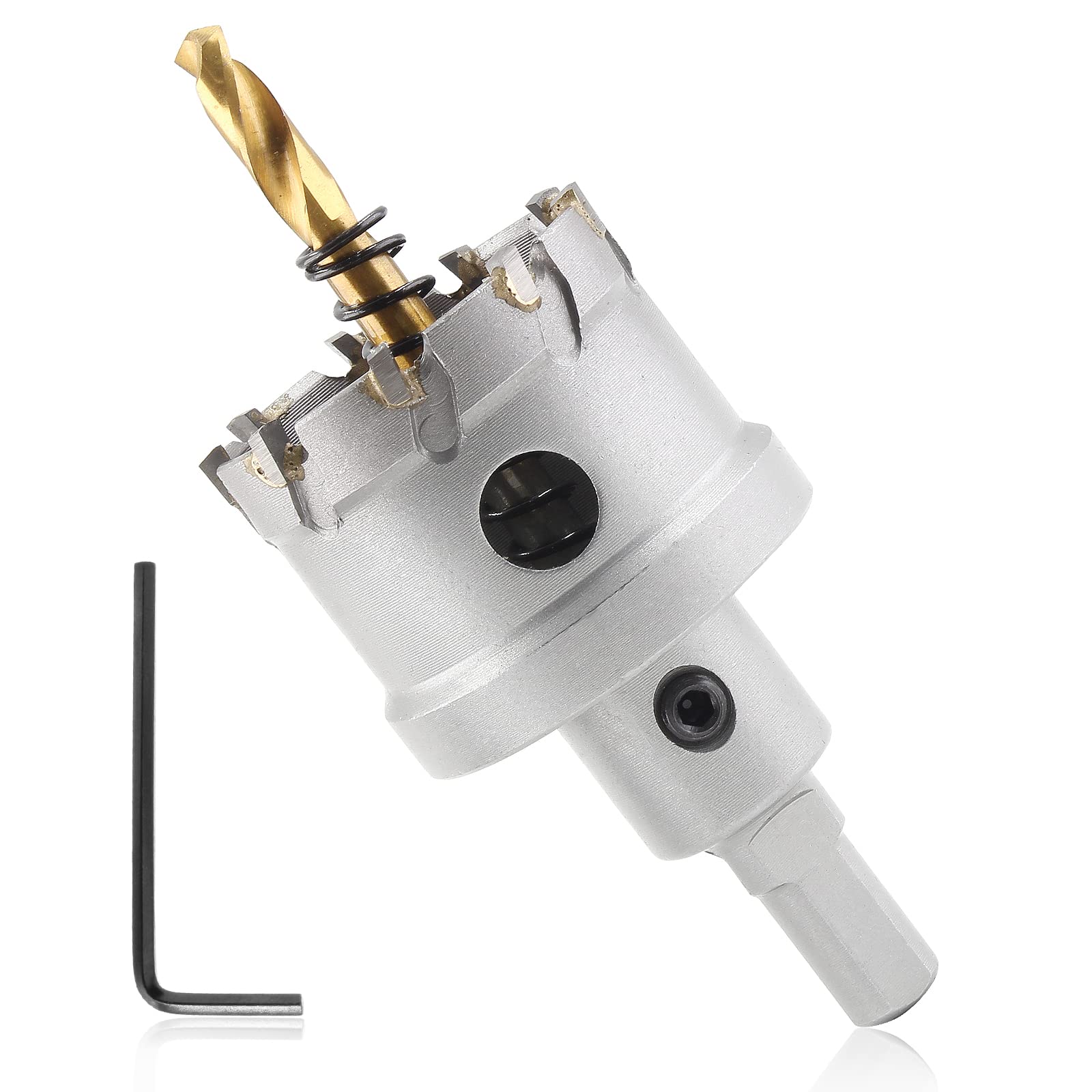 42mm Tungsten Carbide Hole Saw - TCT Metal Cutter for Stainless Steel & Aluminum - DIY & Professional Use