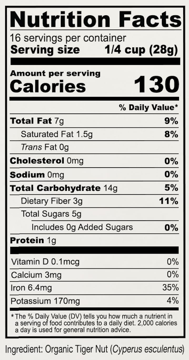 Anthony's Organic Tiger Nut Flour, 1 lb - Gluten Free, Non-GMO, Paleo Friendly, Keto & Vegan - Perfect for Baking, Smoothies & Healthy Recipes