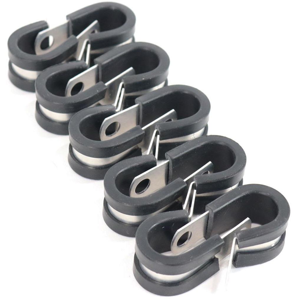 3/4 Inch Line Clamps - 10 Pack Heavy Duty Hose Clamps for Plumbing, Automotive & HVAC - Secure Pipe Connections for Water, Fuel & Air Lines