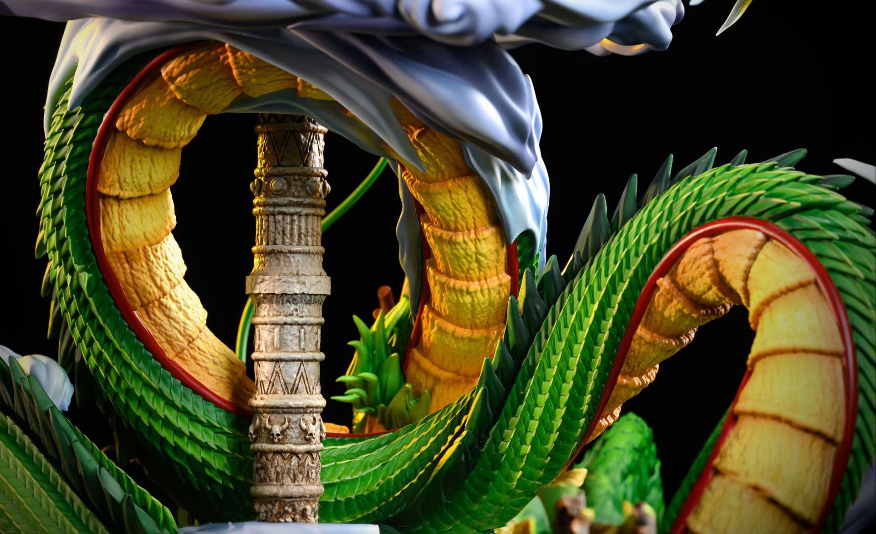 MX Studio Dragon Ball Z Shenron with Kid Goku Action Figure - Collectible Anime Statue for Home Decor, Office Display, and Gifts for Anime Fans