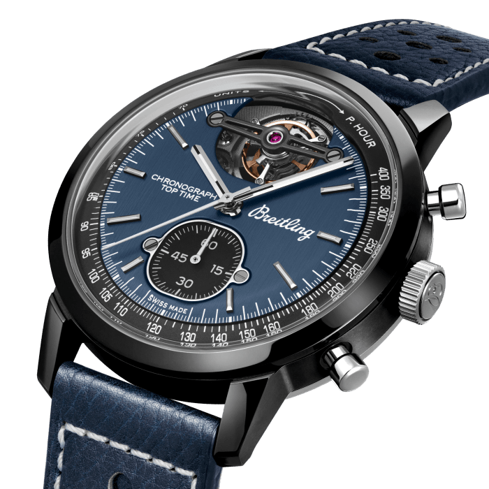 Breitling Top Time B21 Shelby Cobra Chronograph Tourbillon Watch for Men - Ceramic & Titanium Luxury Timepiece - Perfect for Business, Gifting & Special Occasions