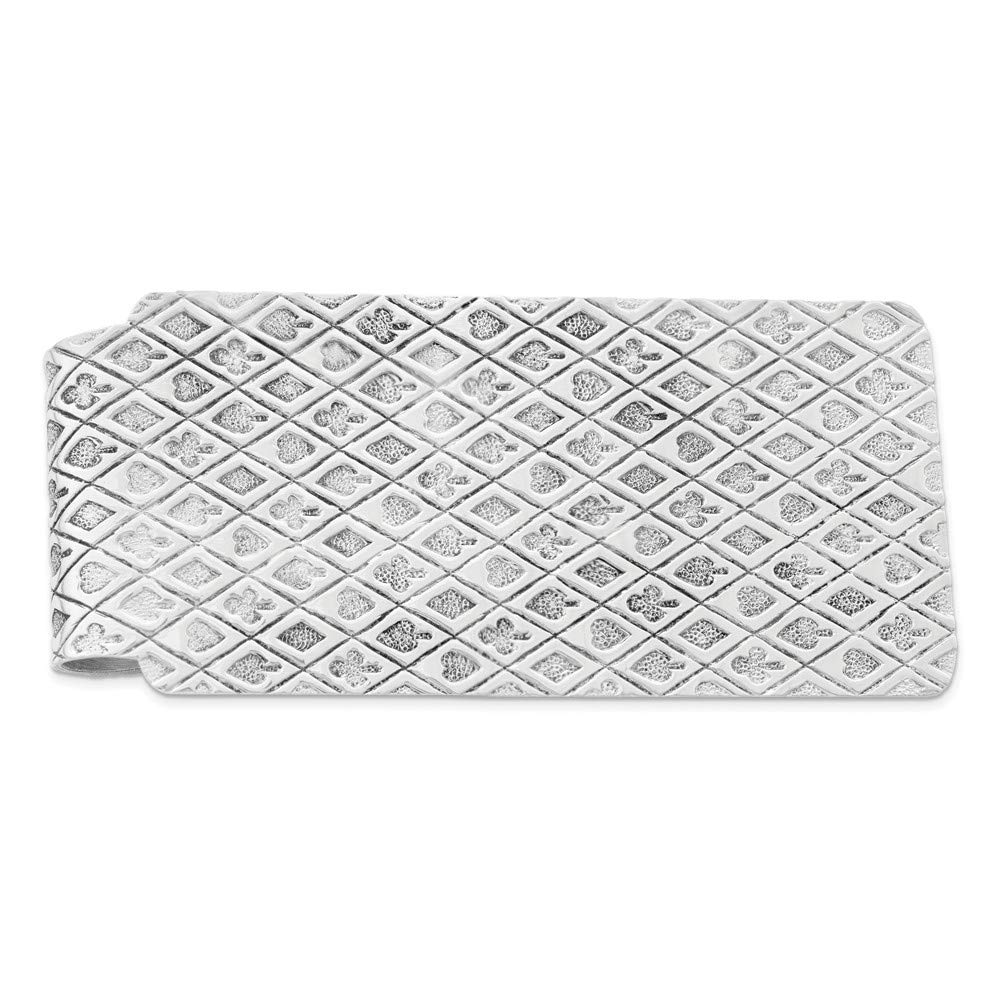 Premium 925 Sterling Silver Slim Business Credit Card Holder & Money Clip for Men - 53mm x 25mm - Perfect for Office, Travel, and Everyday Carry (EDC)