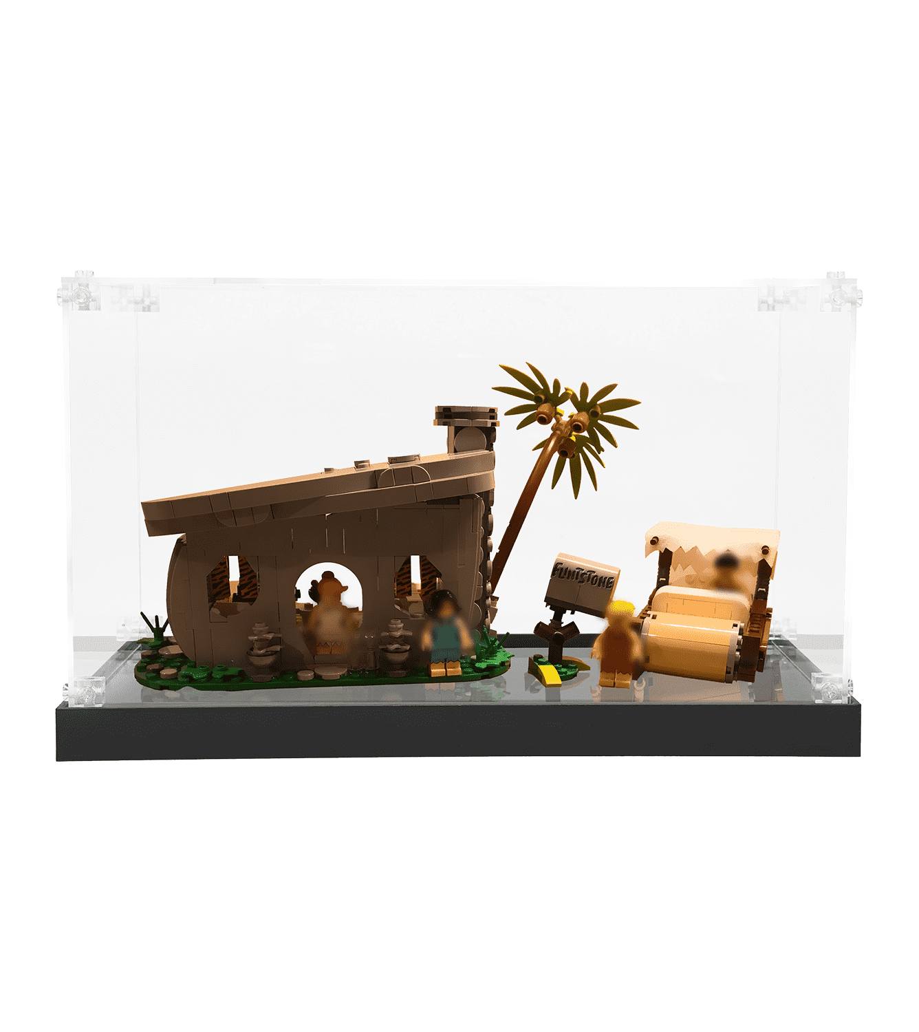 LEGO Ideas The Flintstones 21316 Display Case - Premium Acrylic Showcase for LEGO Sets - Perfect for Home Decor, Office Display & Collector's Showcase