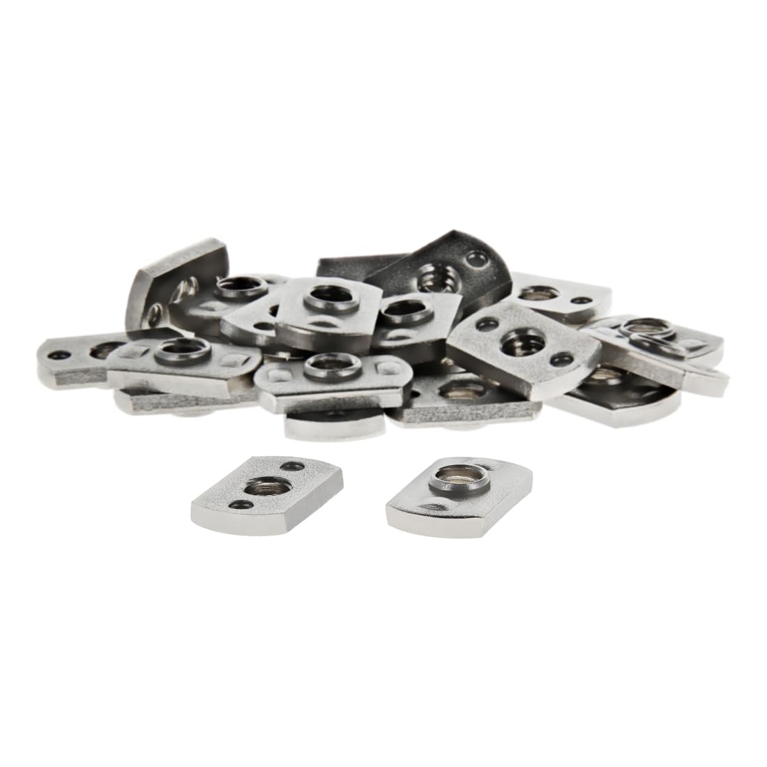 100 Pack 1/4-20 Stainless Steel T-Nuts for 15 Series 80/20 Aluminum Extrusions - Heavy Duty Slide-in Hardware for Industrial Racking, Workbenches & DIY Projects
