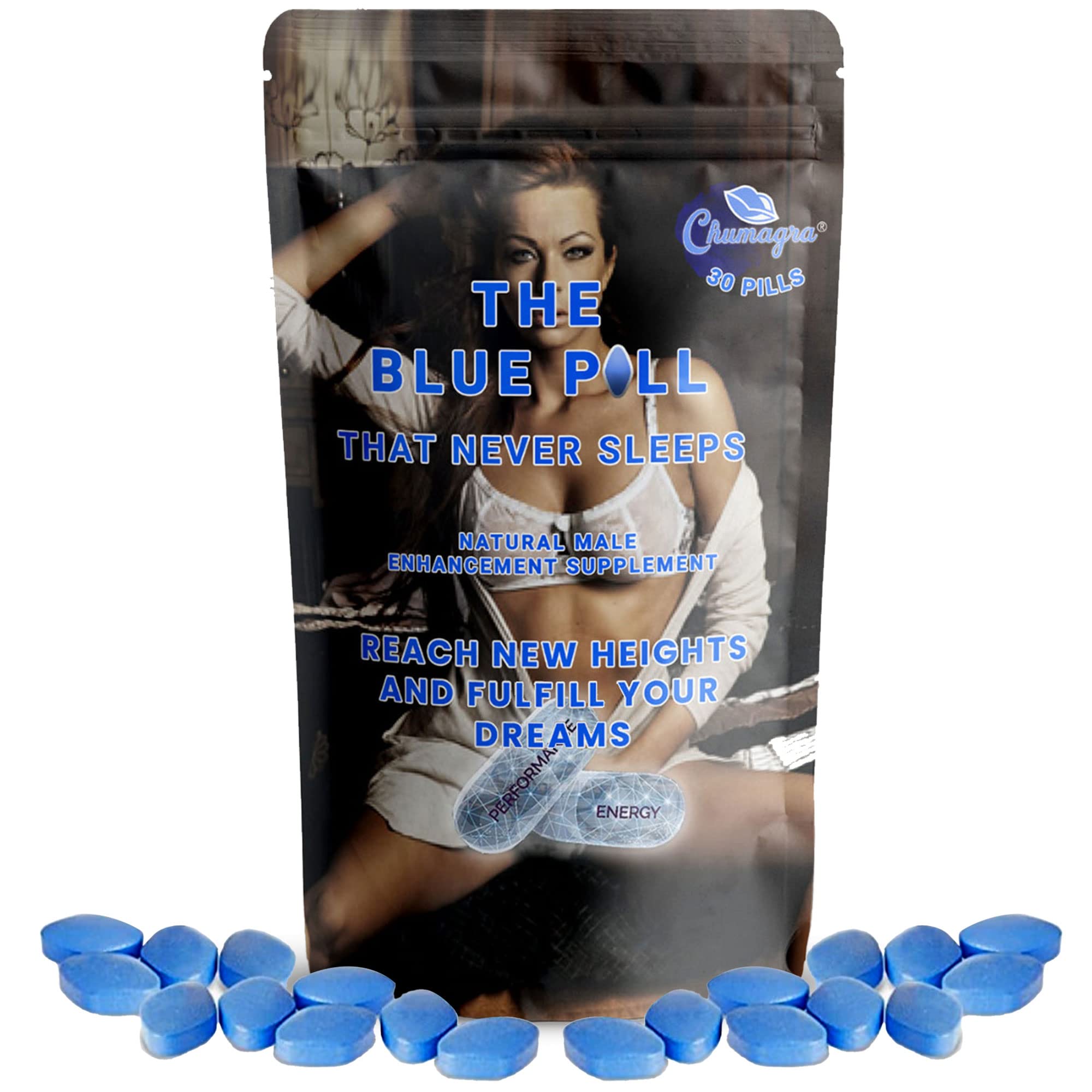 30 X Herbal Erection Tablets for Men - Extra Strong Performance Supplement - Chumagra™ - Enhance Intimacy & Vitality for Better Relationships
