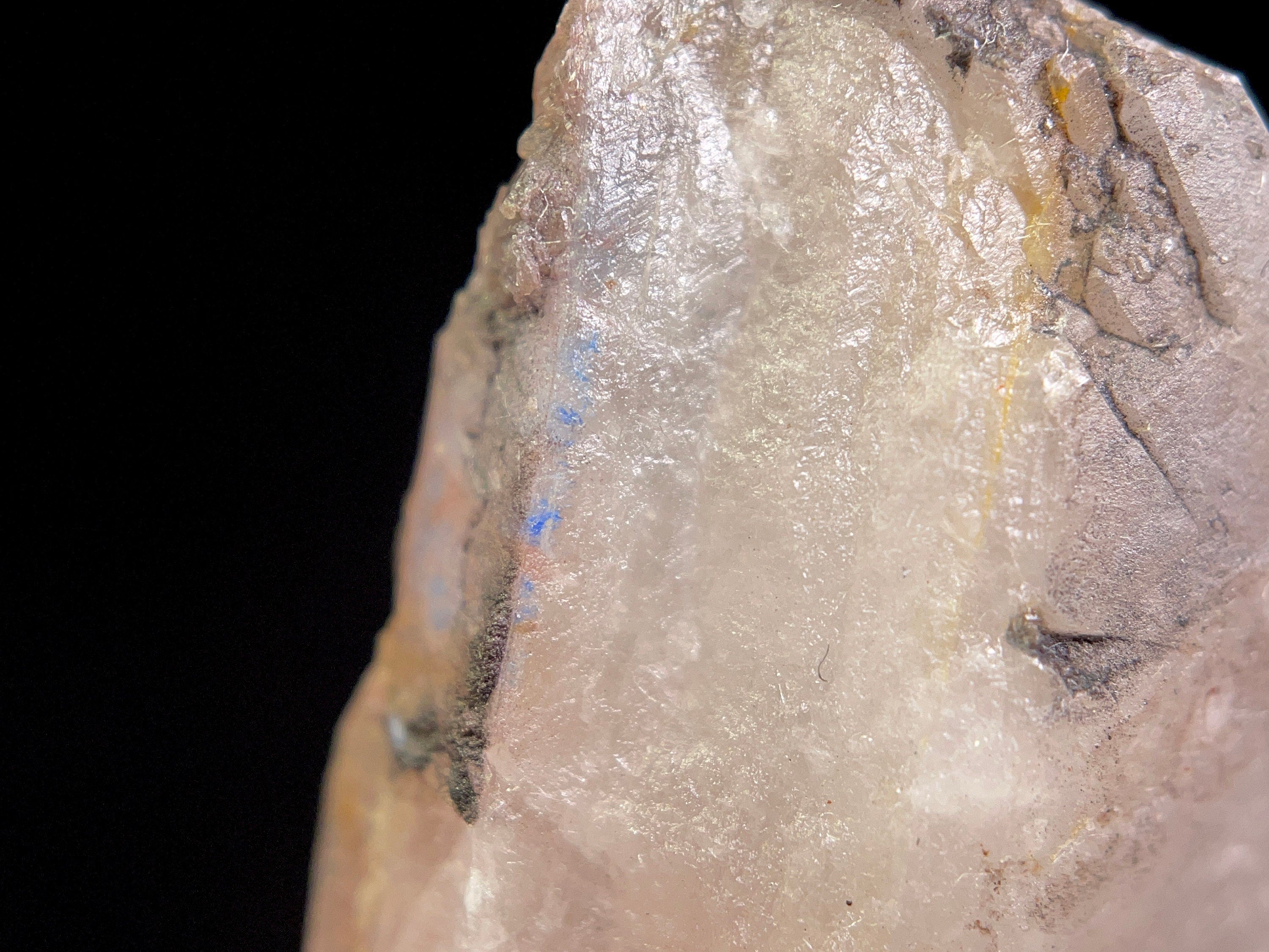 Natural PAPAGOITE in QUARTZ Raw Crystal - Rare Metaphysical Healing Stone for Meditation, Reiki & Energy Work - Collectible Mineral Specimen 46365