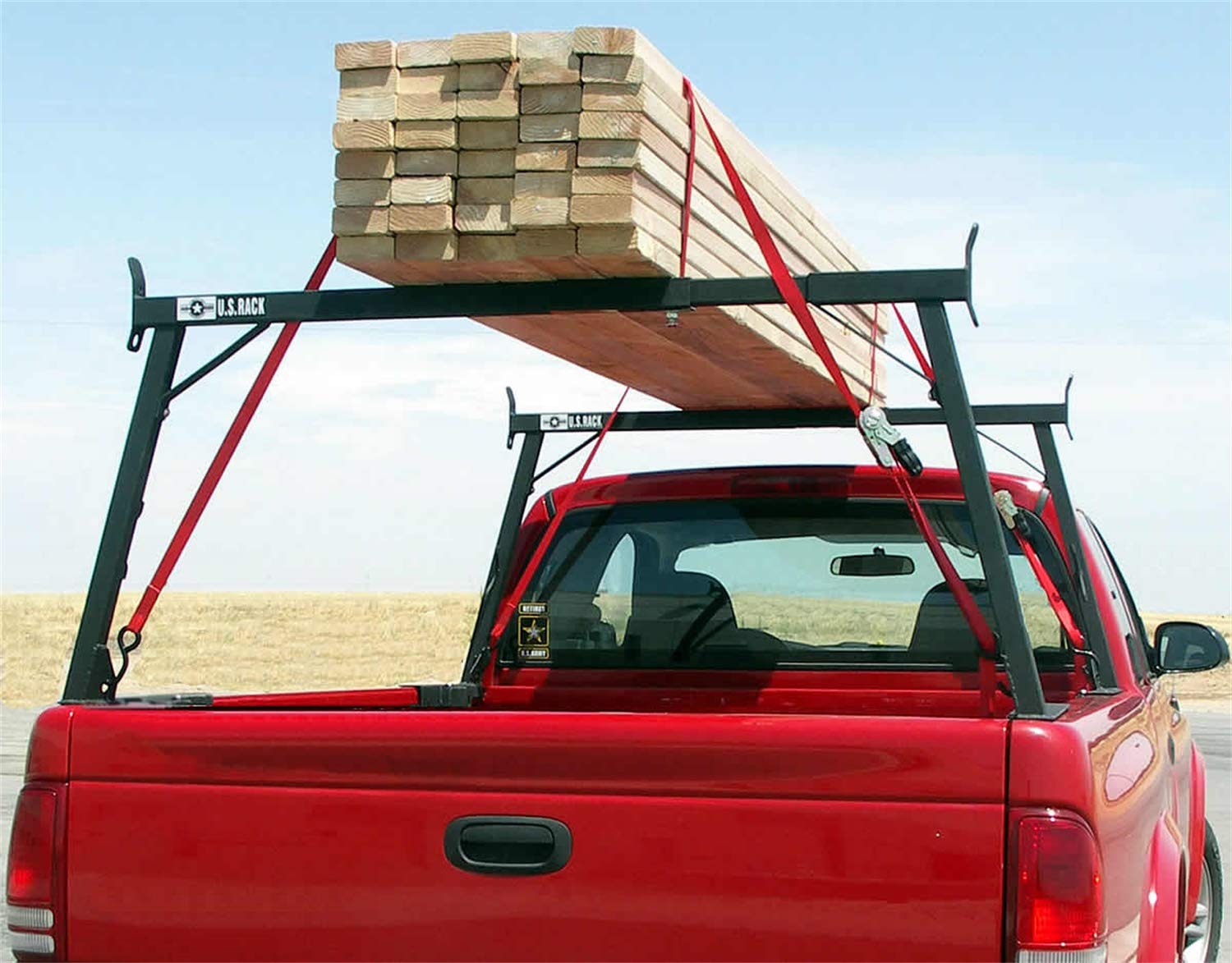 Black Rail Rack for Nissan Titan (2008-2018) - Truck Bed Storage Solution