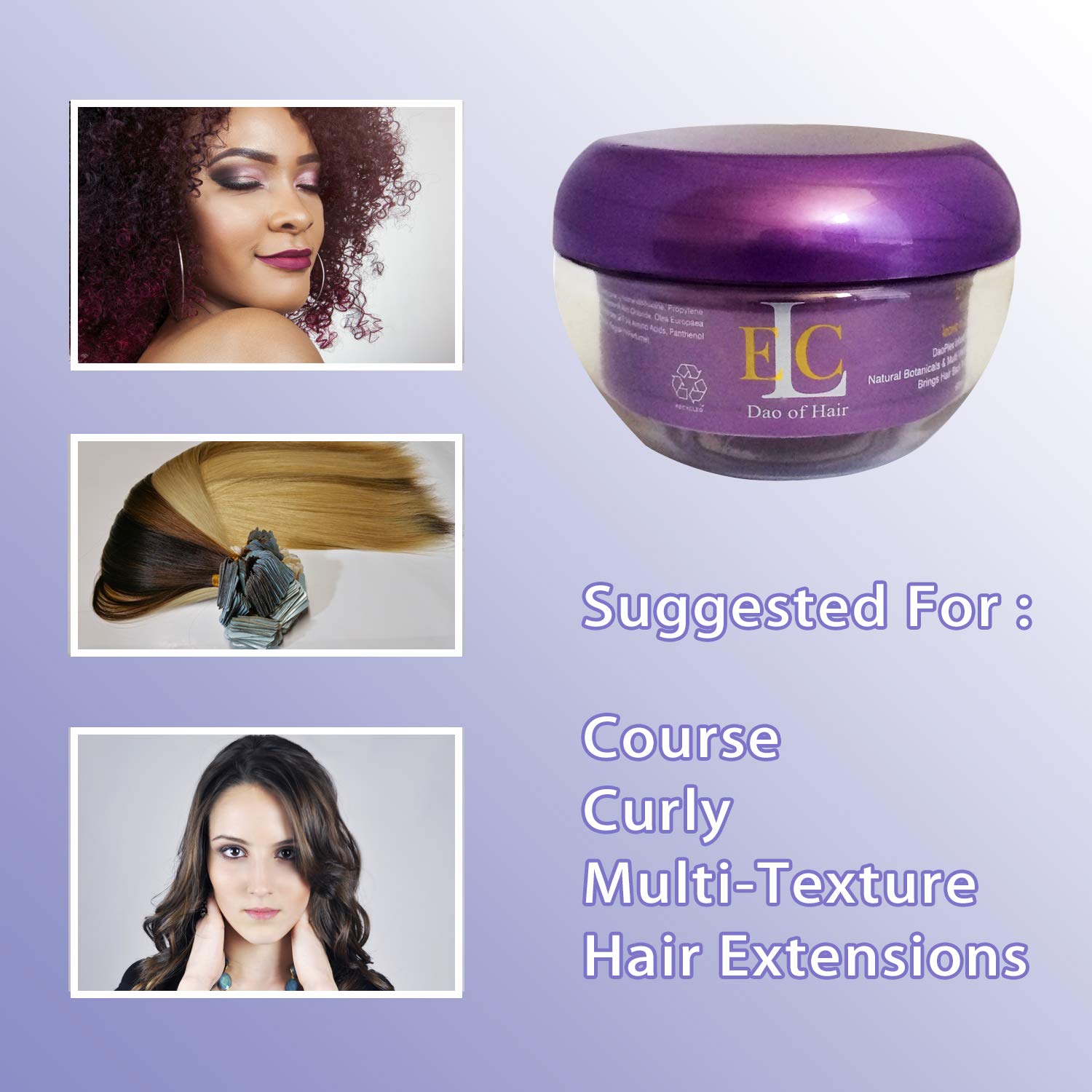 ELC Dao of Hair Repair Damage RD Plus Leave-In Protein Cream (2 oz) - Healing & Smoothing Treatment for Damaged Hair, Repairs Split Ends, Heat & Color Protection, Fights Humidity & Frizz, Reduces Drying Time - Perfect for Daily Hair Care & Styling