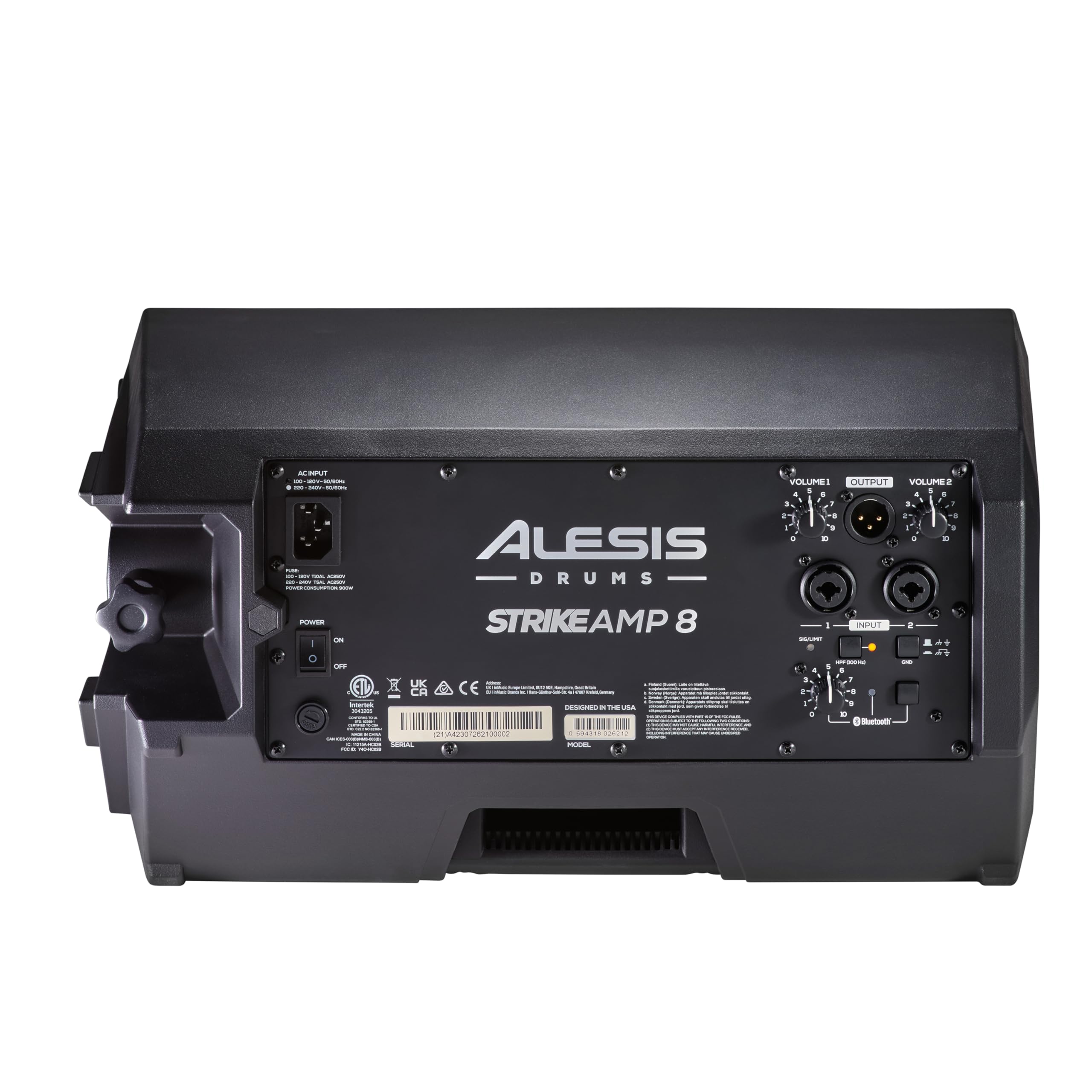Alesis Strike Amp 8 MK2 - 2000W Powerful Drum Amplifier Speaker for Electric Drum Kits | Bluetooth Connectivity, 8