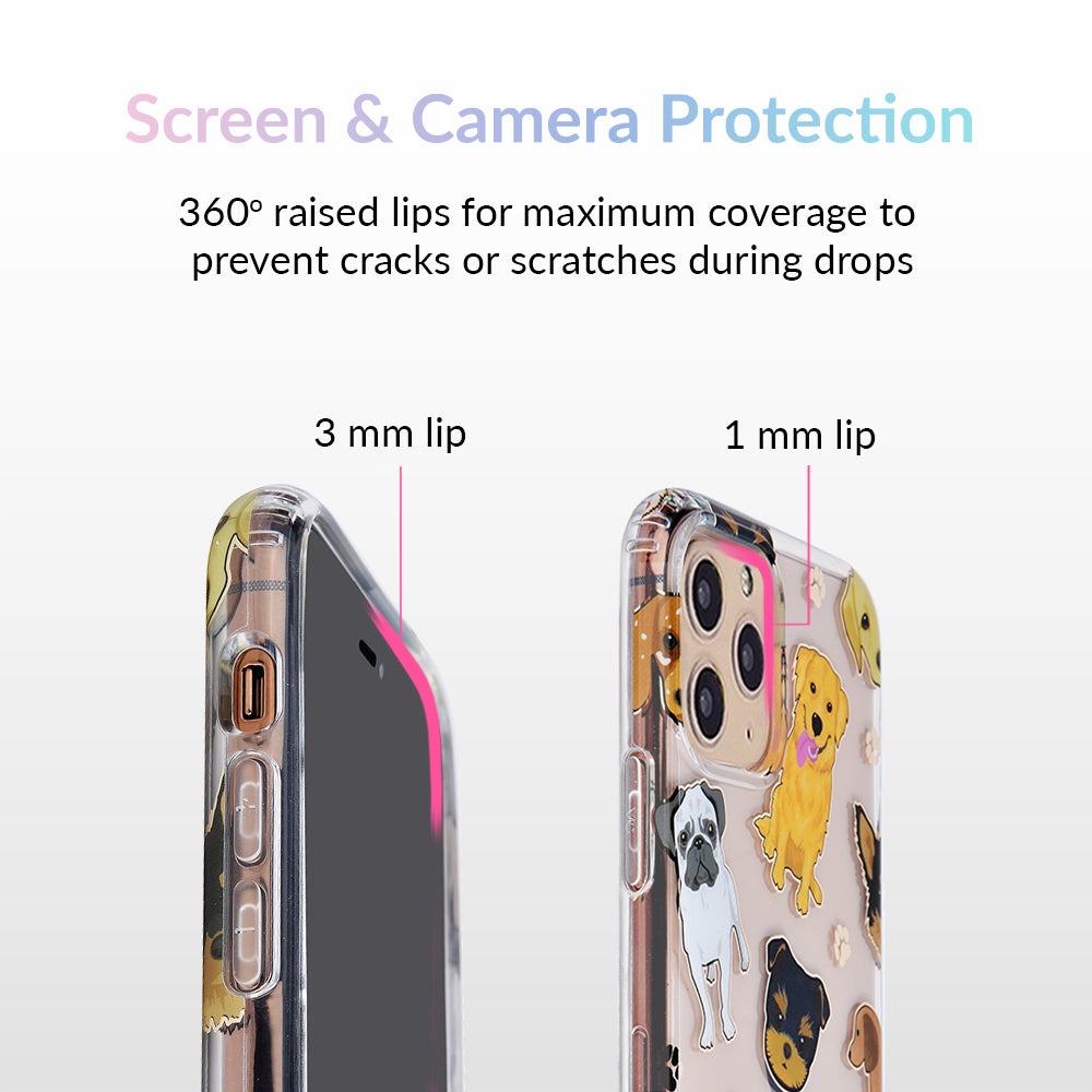Clear iPhone Case for Dogs - Durable Scratch-Resistant Pet-Themed Phone Cover - Perfect for Dog Lovers & Pet Owners at Home, Work or Outdoor Adventures