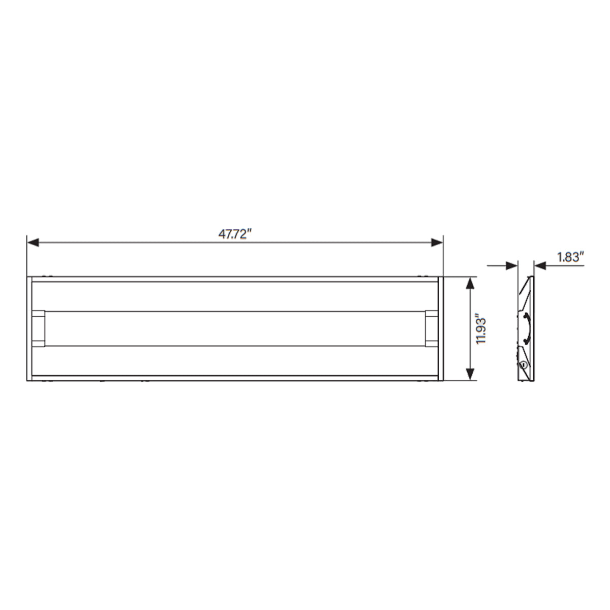 1x4 LED Troffer Light - 4550 Lumens, 35W, 3500K/4000K/5000K Color Temperature, 120-277V - Perfect for Office, Classroom, and Commercial Lighting