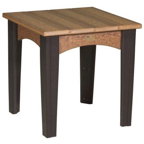 Modern Wooden Island End Table - Small Side Table for Living Room, Bedroom, or Office - Perfect for Coffee, Books, and Decor