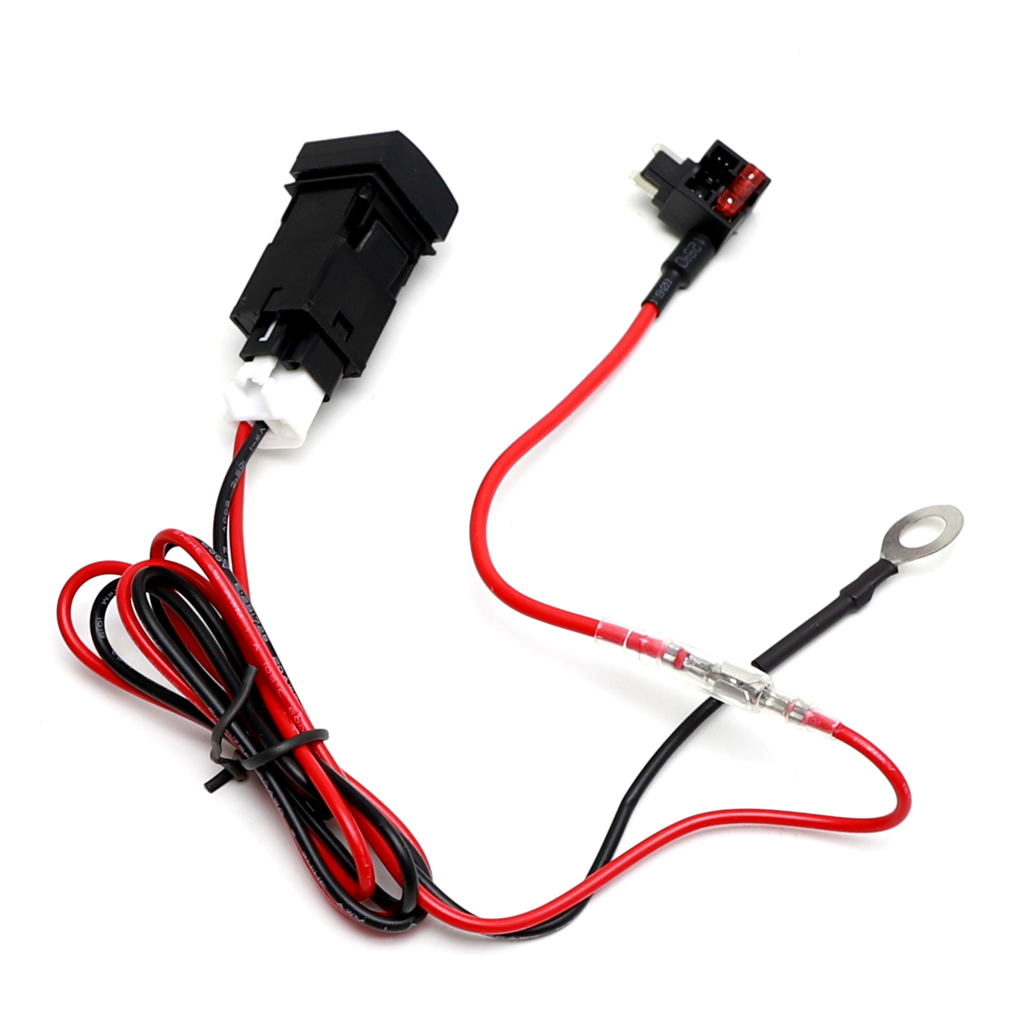 22.8x22.5mm USB QC 3.0 Switch Mount for Toyota Camry 2018+ & Corolla 2019+ - Perfect for Phone Charging & Car Accessories Installation
