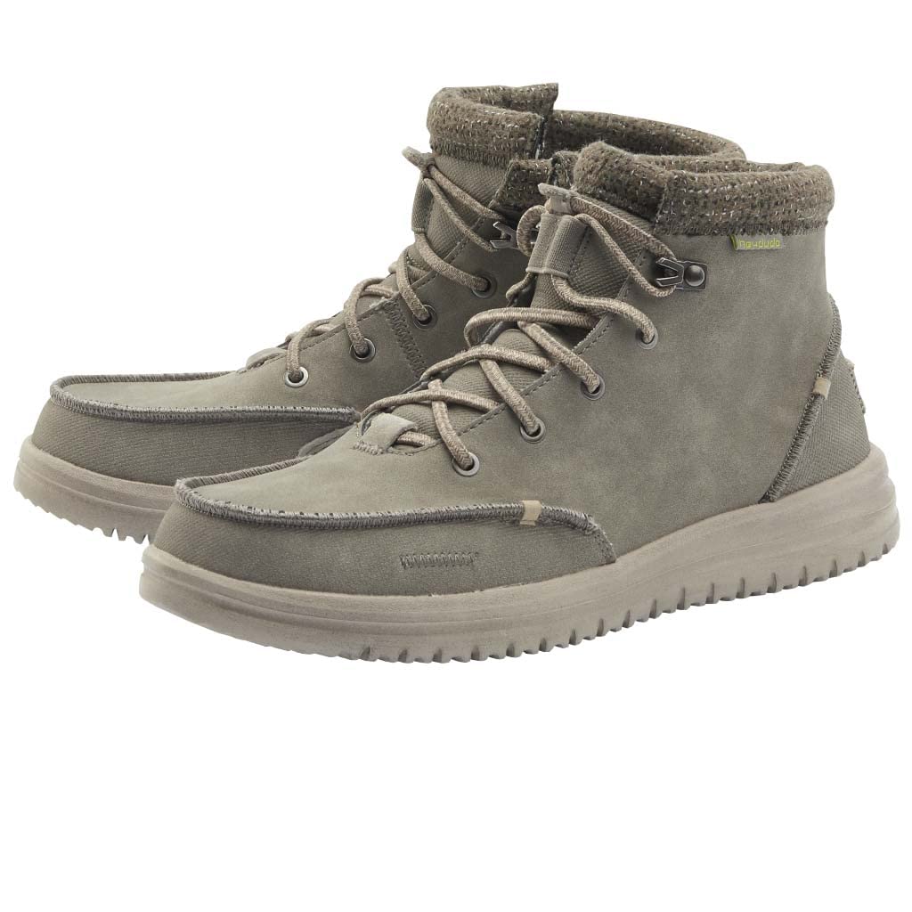 Hey Dude Men's Bradley Lace Up Boots - Comfortable Lightweight Casual Shoes for Men | Waterproof Hiking & Outdoor Walking Boots in Multiple Colors