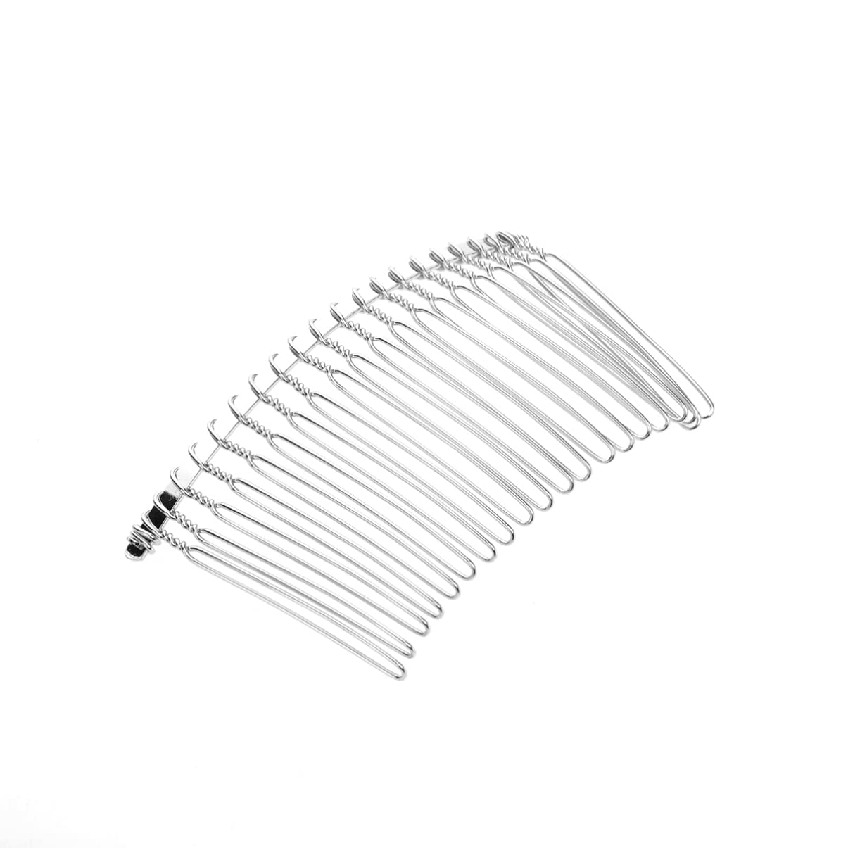 Mobestech 20 Teeth Metal Hair Comb - Durable Stainless Steel Wire Hair Clip for Women & Girls - Perfect for Styling, Detangling & Travel Accessories