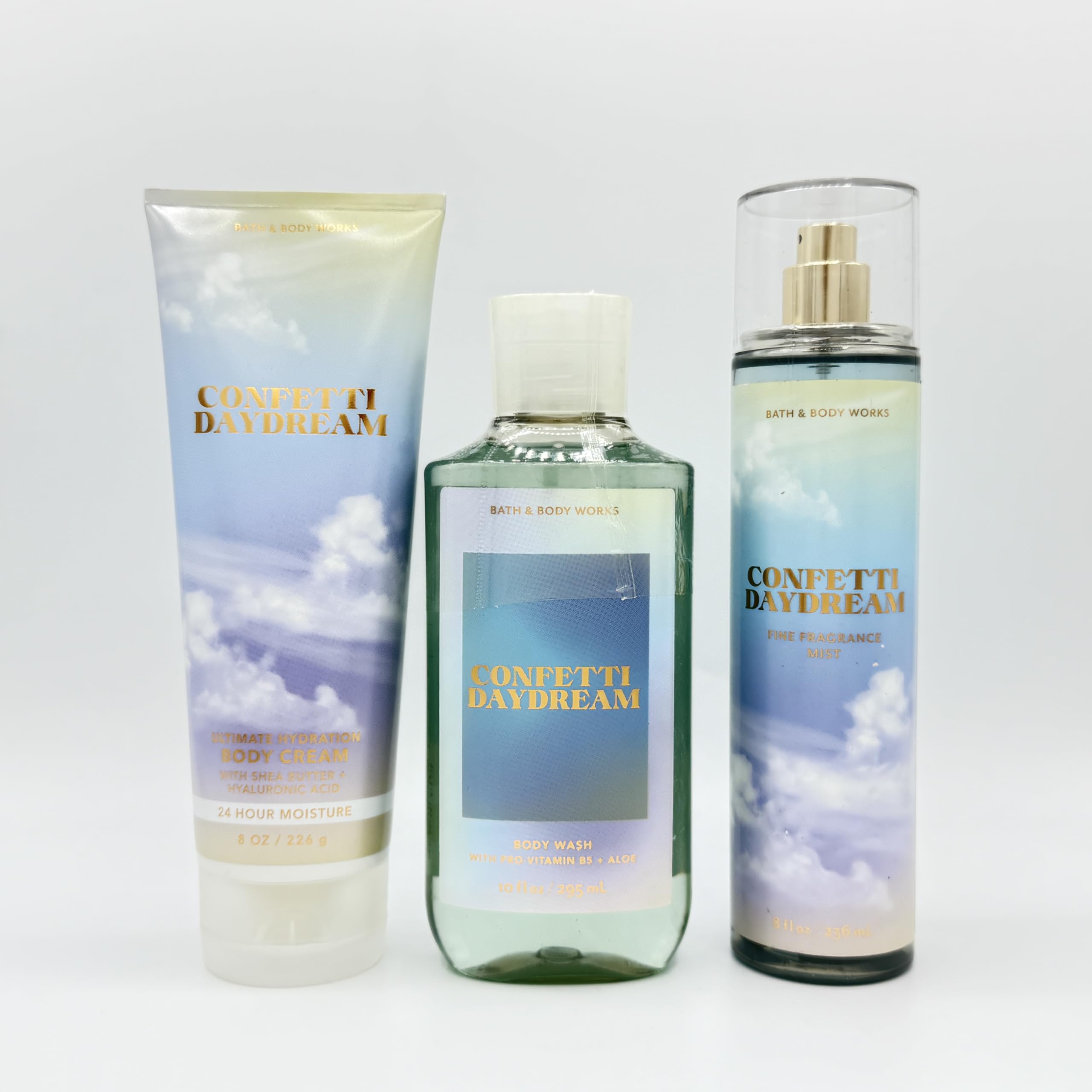 Confetti Daydream 3-Piece Bath & Body Gift Set - Hydrating Body Cream, Shower Gel & Perfume Mist | Perfect for Spa Day, Self-Care Routine & Birthday Gifts