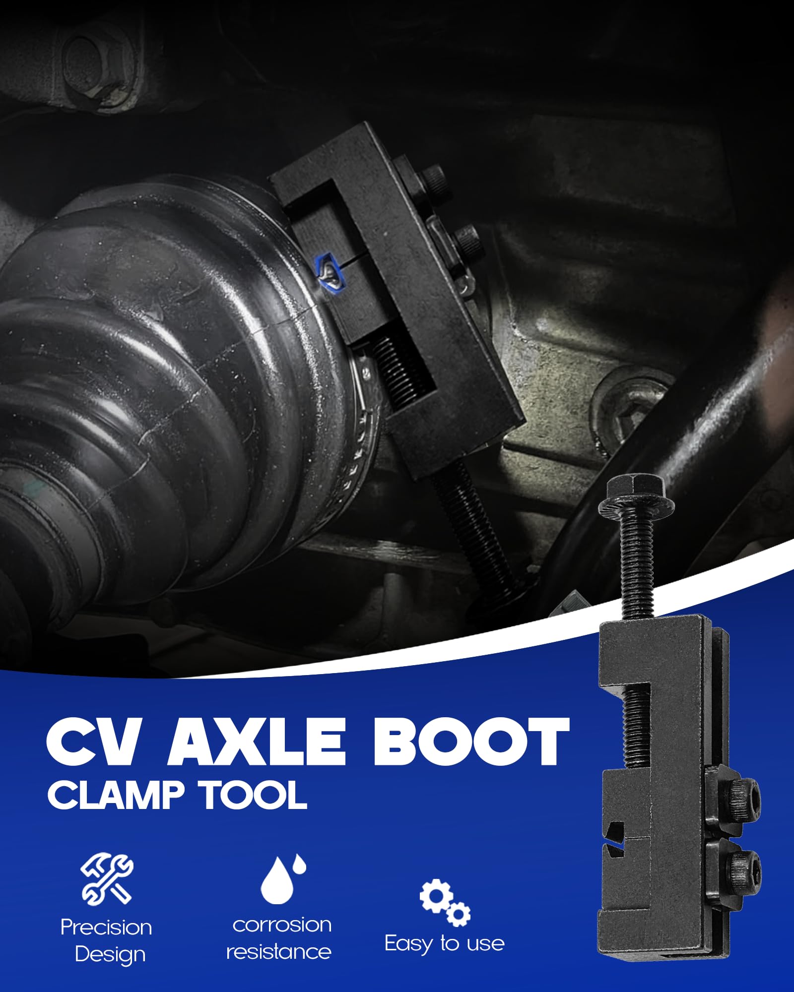 CV Axle Boot Clamp Tool for Toyota Lexus - OEM 09521-24010 Replacement - Drive Shaft CV Boot Clamping Pliers - Professional CV Joint Axle Boot Repair Tool - Perfect for Auto Mechanics & DIY Car Maintenance