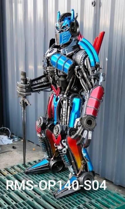 Optimus Prime Metal Art Sculpture - 55