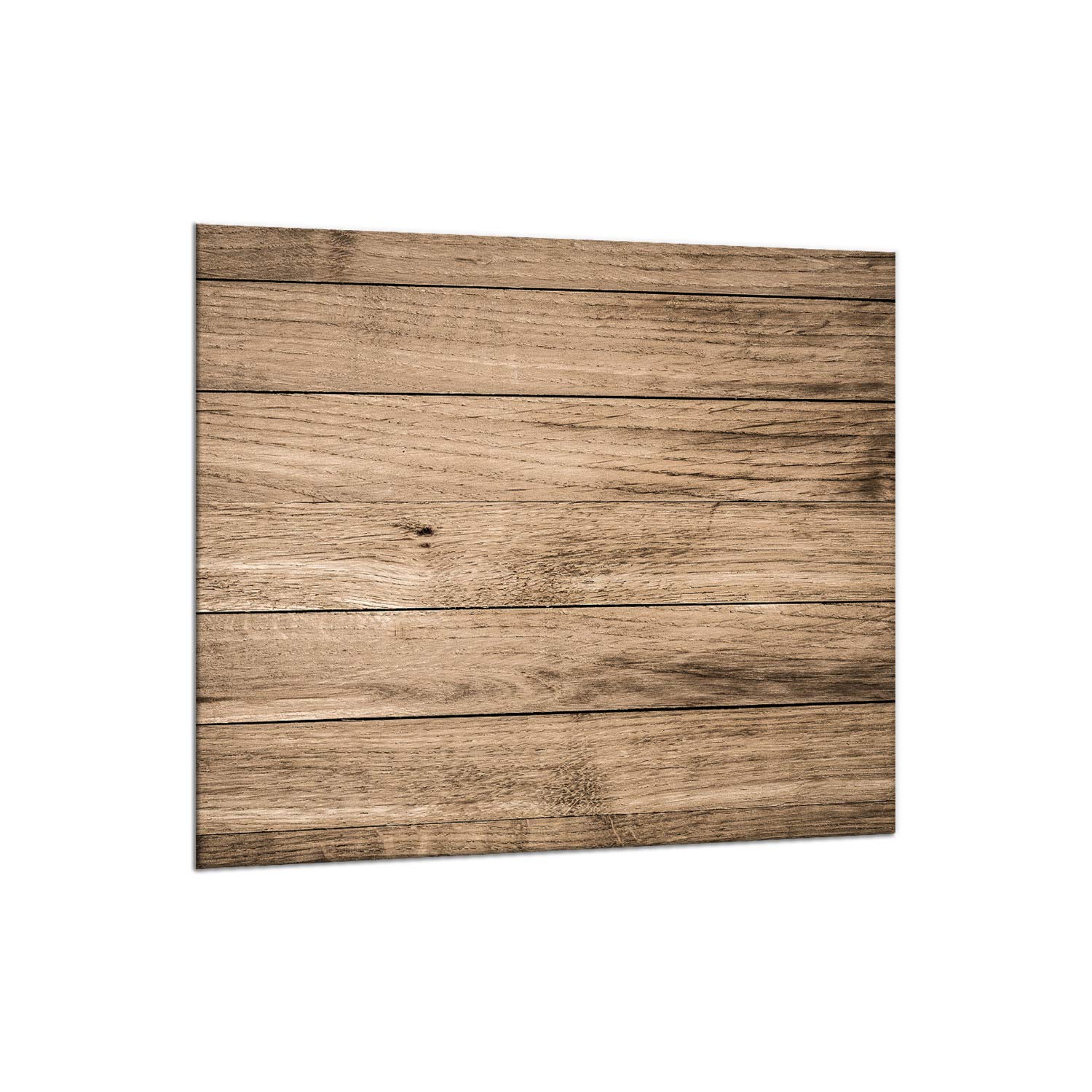 65x60cm Wood Brown Kitchen Backsplash Glass - Stove & Sink Wall Protection Tile, Splash Guard for Modern Kitchen Decor | Perfect for Cooking & Cleaning Areas