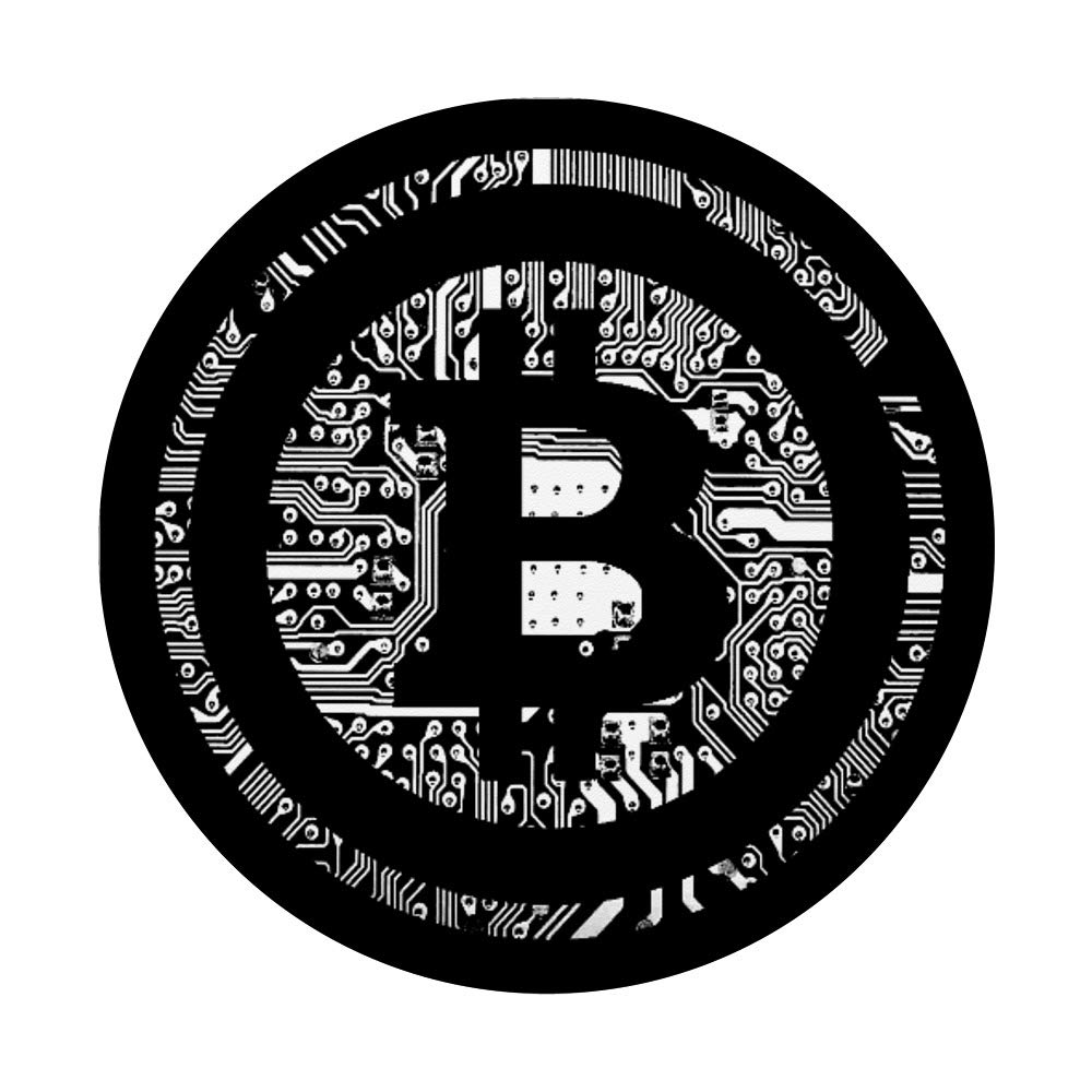 Bitcoin Supporter Phone Grip - Black and White Design for Secure Phone Holding | Perfect for Crypto Enthusiasts, Phone Protection & Everyday Use