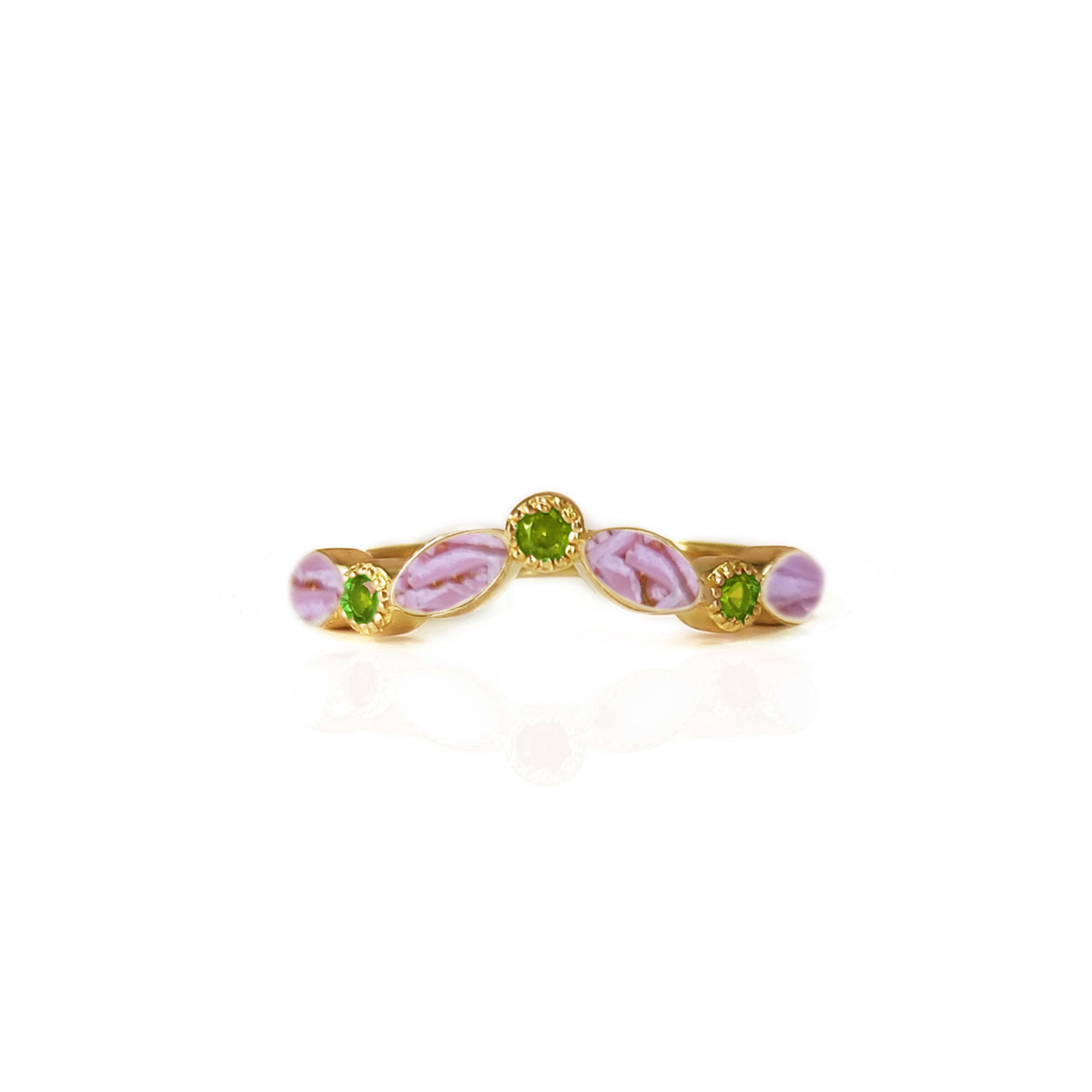 Celestial Embrace Birthstone Pregnancy Test Cap Ring - Elegant Keepsake for Baby Announcements & Gender Reveals | Perfect Gift for Expecting Moms