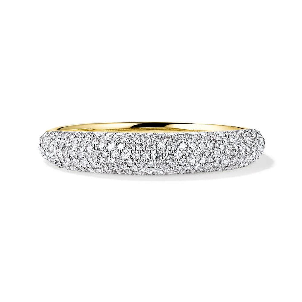 Exquisite Micro Pavé Lab Grown Diamond Ring for Women - Eco-Friendly & Affordable Engagement/Wedding Jewelry - Perfect for Proposals, Anniversaries & Special Occasions