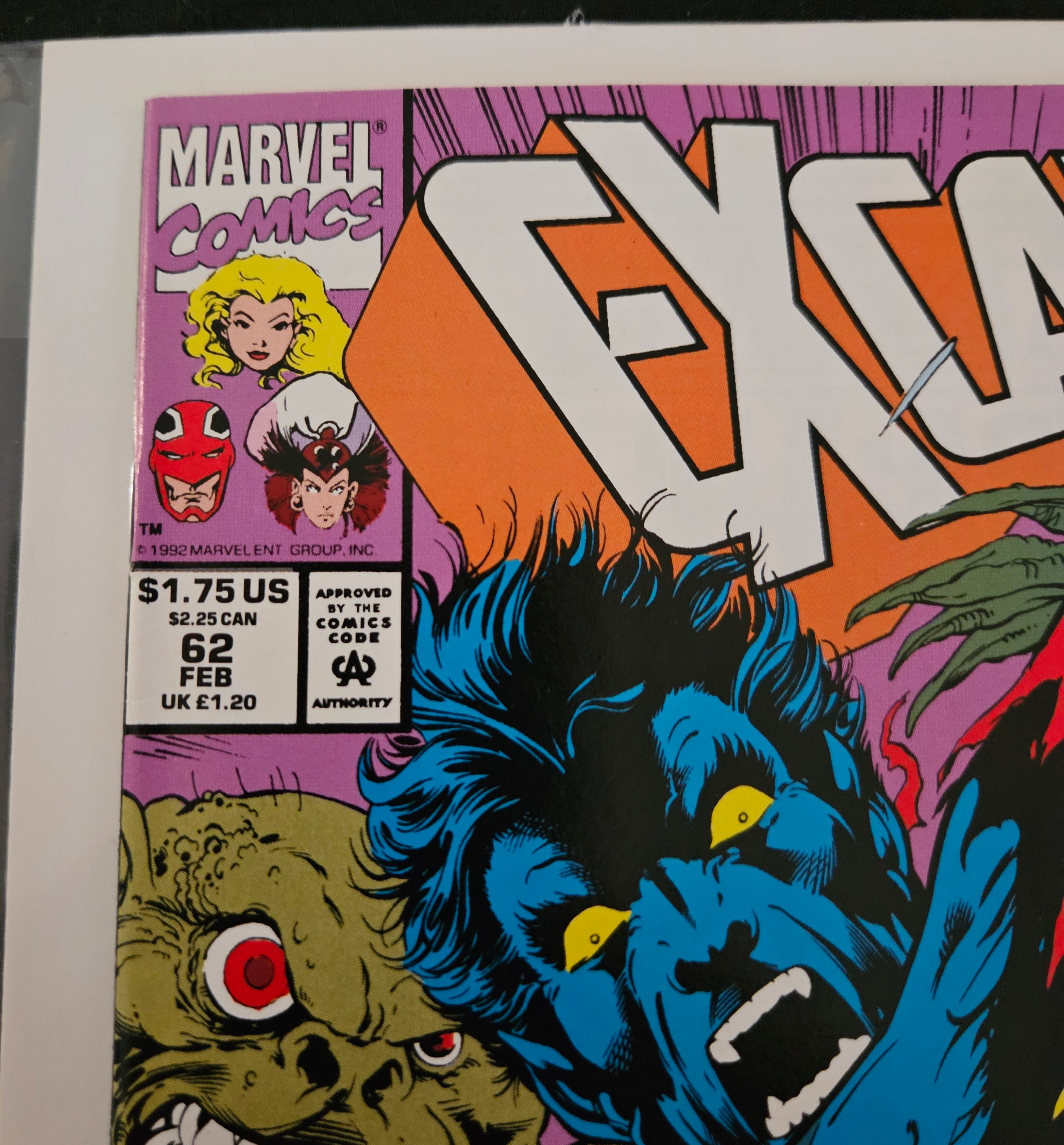 Marvel Comic Book Excalibur #62 (May 1993) - Back to Basics Storyline - Near Mint Condition - UPC 071486017717 | Collectible Comic for Marvel Fans & Comic Book Enthusiasts