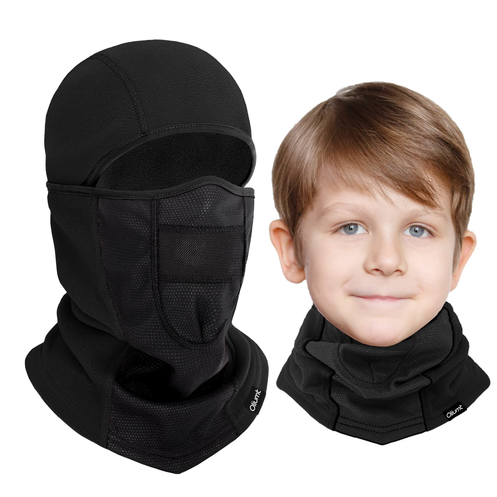 Kids Balaclava Ski Mask - Breathable Winter Face Mask for Boys & Girls, Windproof Neck Warmer for Skiing, Running, Cycling - Perfect for Outdoor Winter Sports & Cold Weather Activities