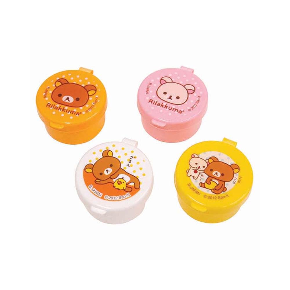 Bandai Rilakkuma Mini Dishes Case 2166333 - Cute Japanese Character Tableware for Kids & Collectors - Perfect for Snacks, Desserts & Home Decor