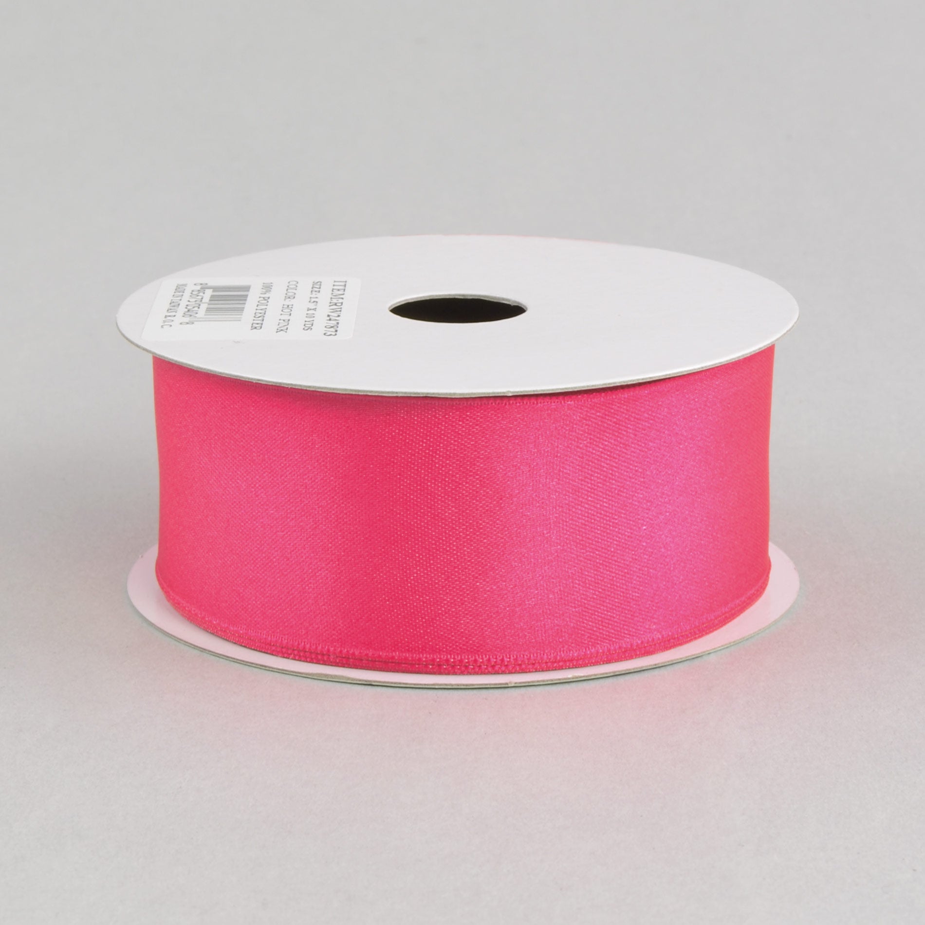 1.5 Inch Double Face Satin Wired Ribbon - Hot Pink (10 Yards) for Gift Wrapping, Wedding Decorations & Craft Projects