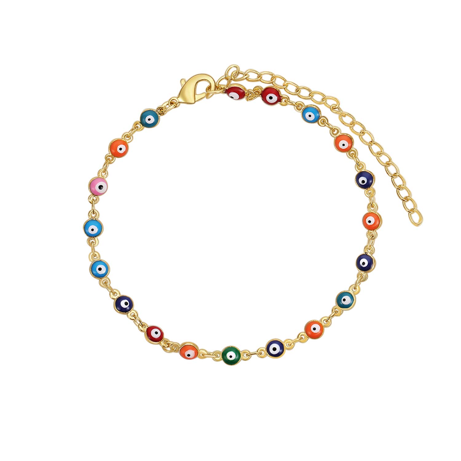 Gold Ankle Bracelets for Women - Dainty Paperclip Link Chain Anklets - Summer Beach Vacation Jewelry - Perfect for Outfits & Gifts