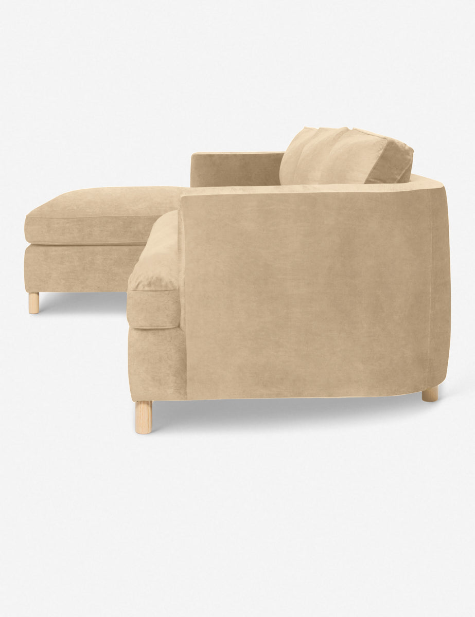 Belton Sectional Sofa by Ginny Macdonald - Modern L-Shaped Couch for Living Room, Family Room & Lounge | Comfortable Fabric Upholstery