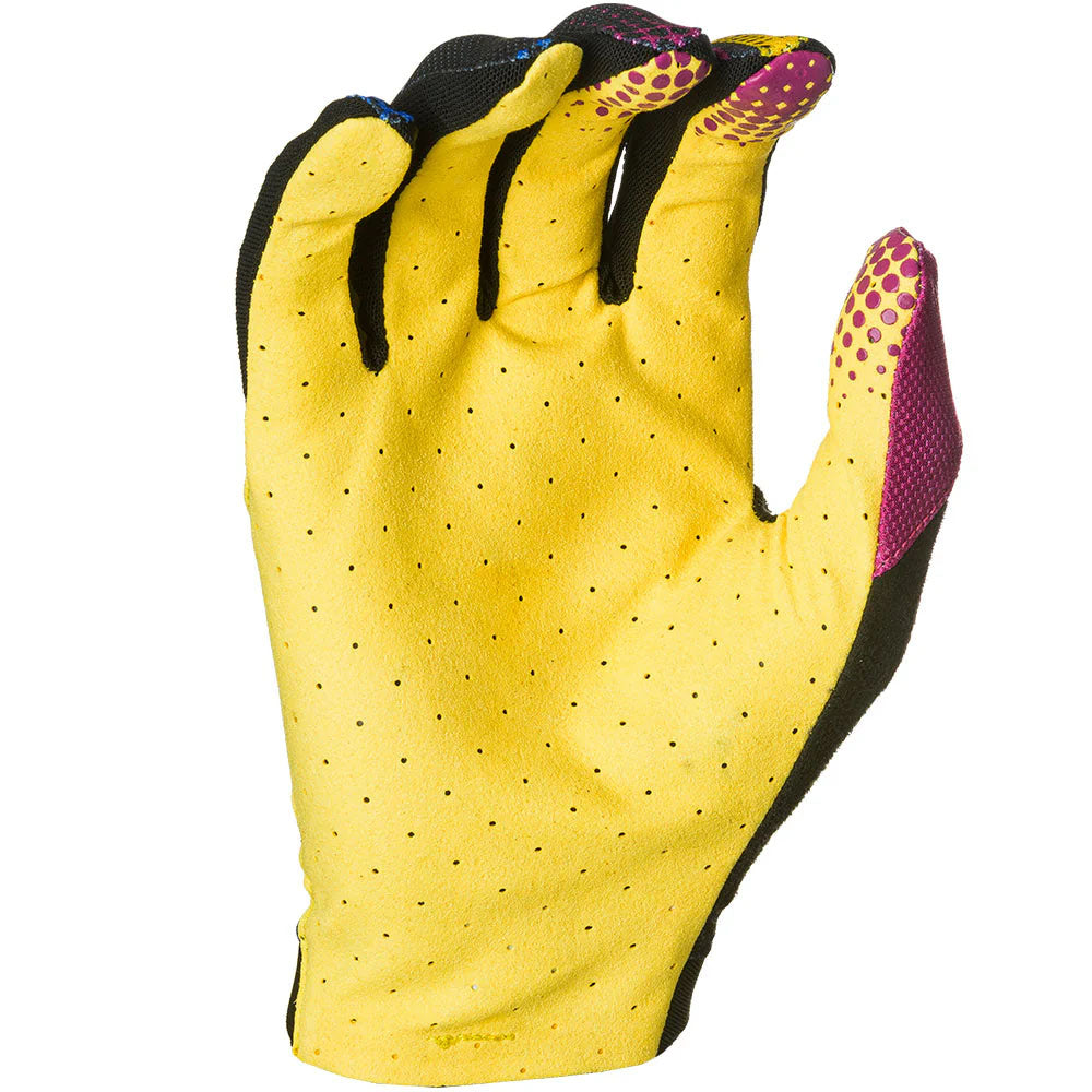 7iDP Transition Gloves - Size S, 80's Reflex Design - Durable Motorcycle & Bike Riding Gloves for Men & Women - Perfect for Racing, Commuting & Adventure Riding