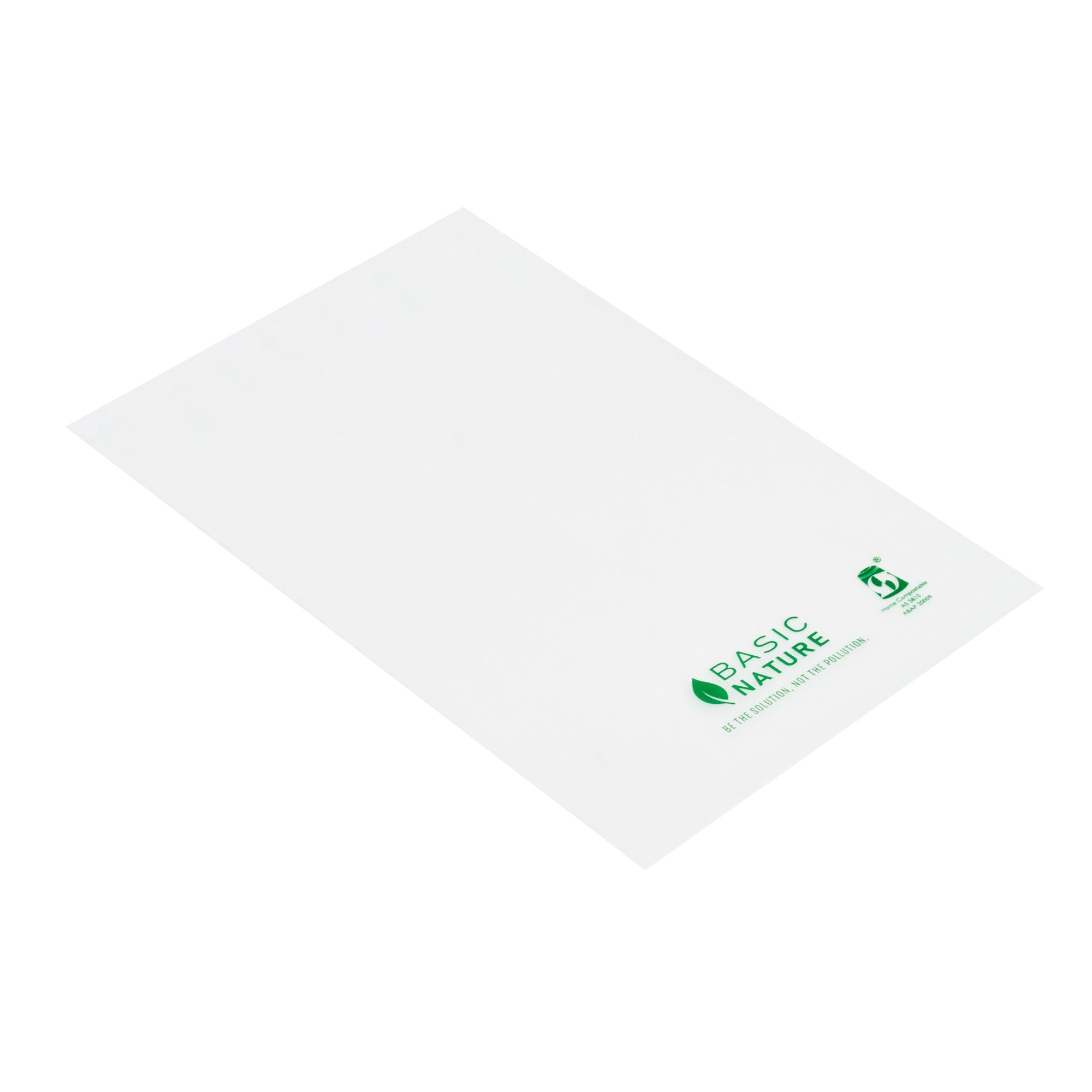 Eco-Friendly Translucent PLA/PBAT Self-Sealing Compostable Bags - 4.75