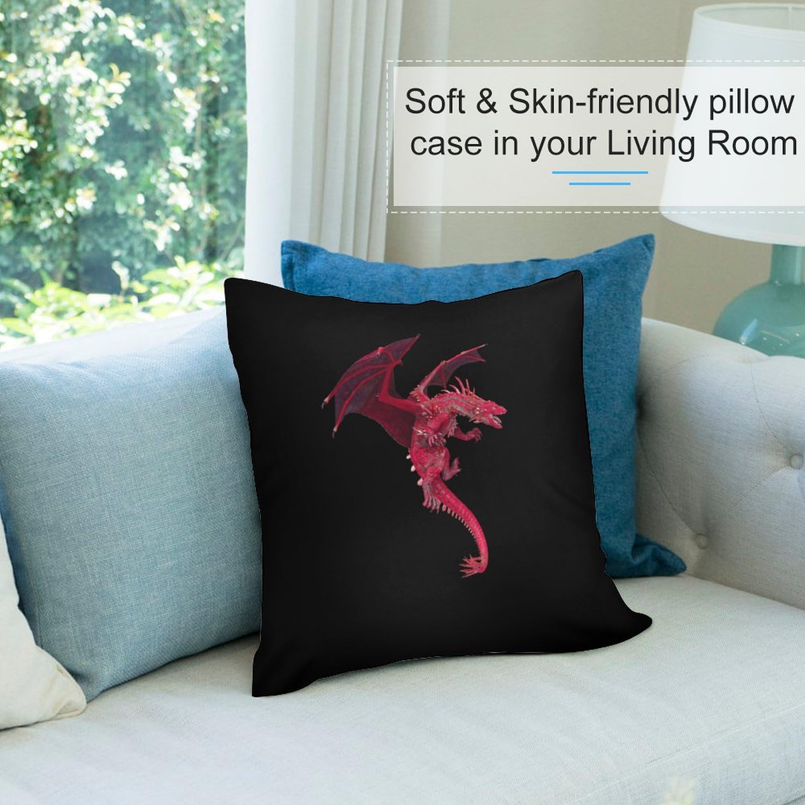 Soft Dragon Plush Pillow Covers - 12