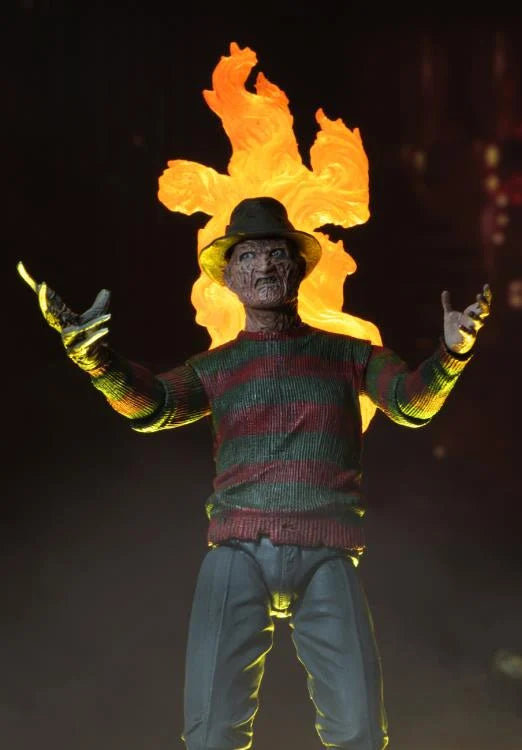 Ultimate Freddy Krueger Action Figure - A Nightmare on Elm Street Part 2 Collectible | Horror Movie Merchandise for Display & Halloween Decor