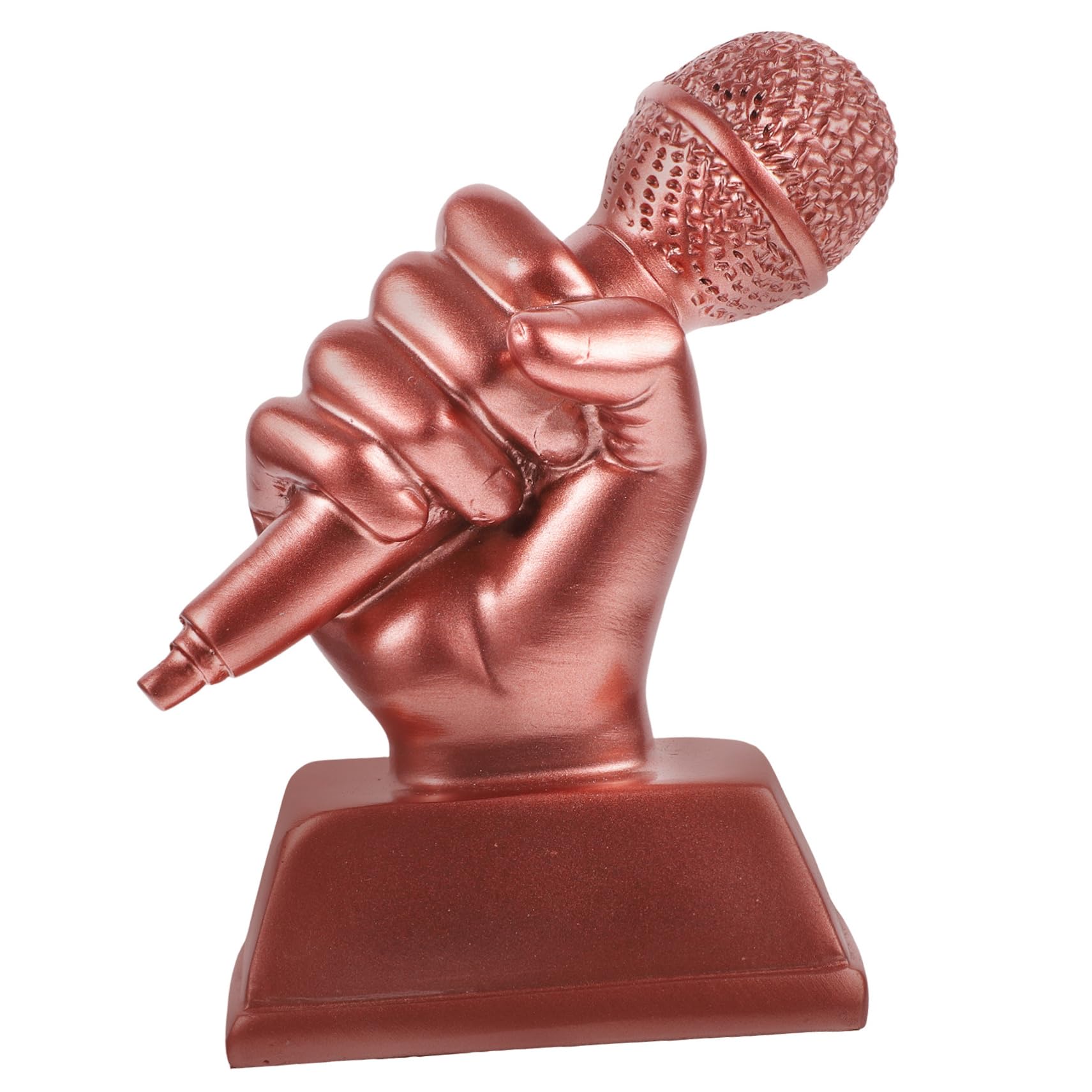 INOOMP 3-Piece Resin Trophy Set - Mini Microphone Award for Music Competition, Kids Participation Prize, Singing Contest Trophy - Perfect for Children's Events, School Awards & Home Decor