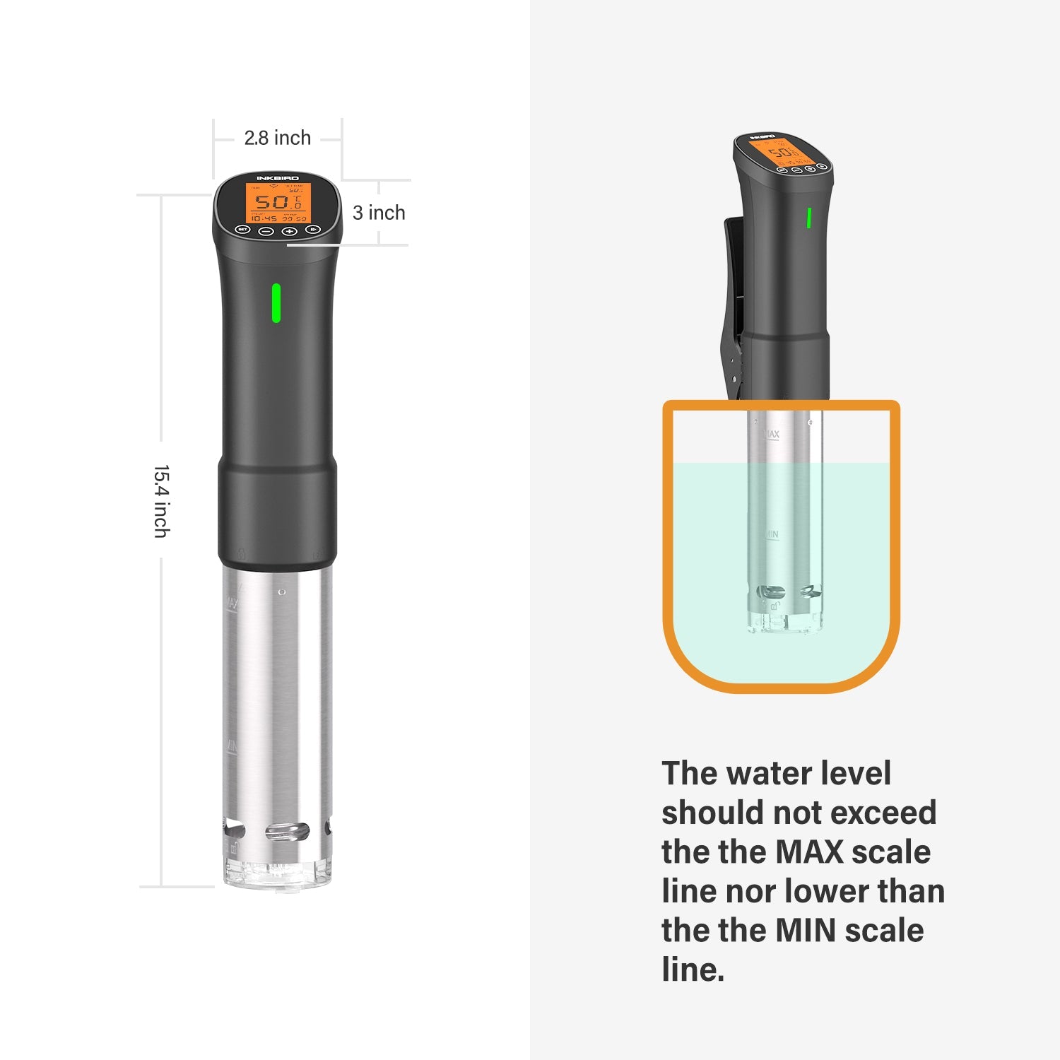ISV 200W WiFi Sous Vide Cooker - Smart Precision Immersion Circulator for Perfect Steaks, Chicken & Fish | Home Kitchen & Restaurant Use