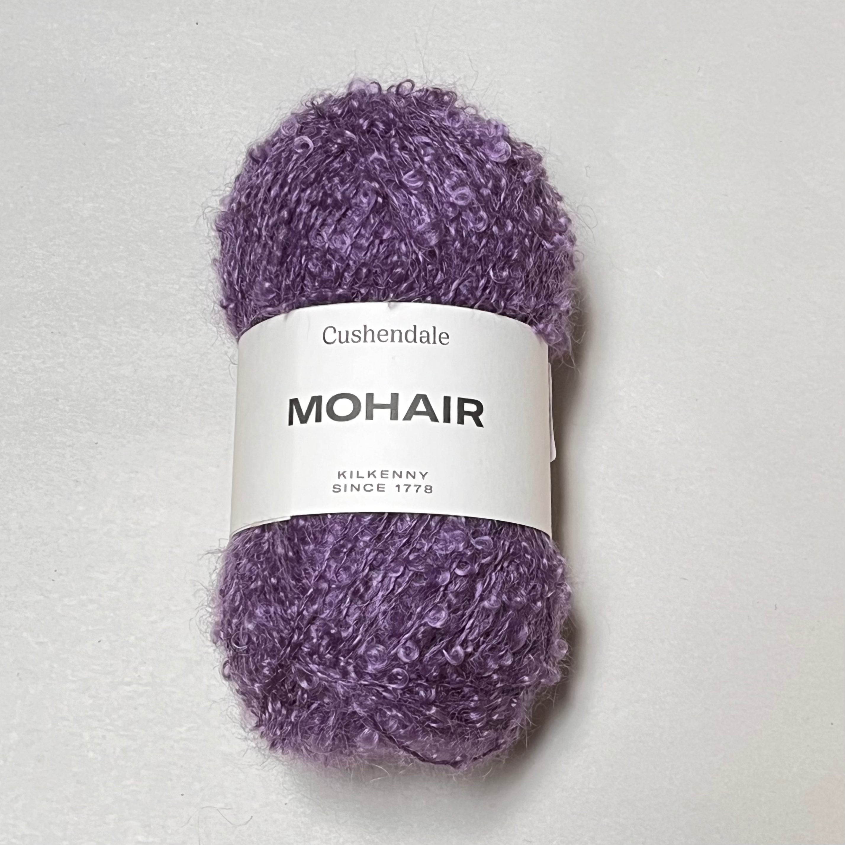 Premium Blackberry Mohair Yarn - Soft Luxury Knitting & Crochet Wool for Scarves, Sweaters & Winter Accessories - Handmade Crafting & DIY Projects