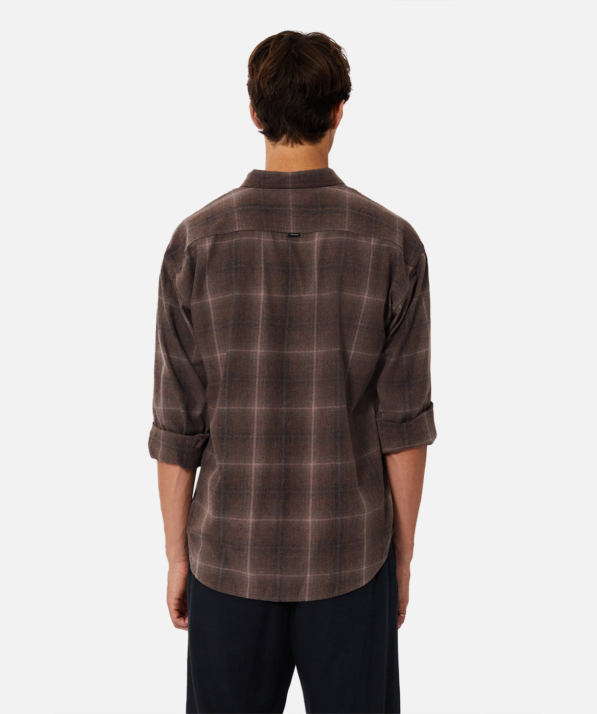 Scottsdale LS Shirt for Men - Soft Cotton Long Sleeve Plaid Button Down Shirt in Plum Color - Perfect for Casual Wear, Office & Outdoor Activities