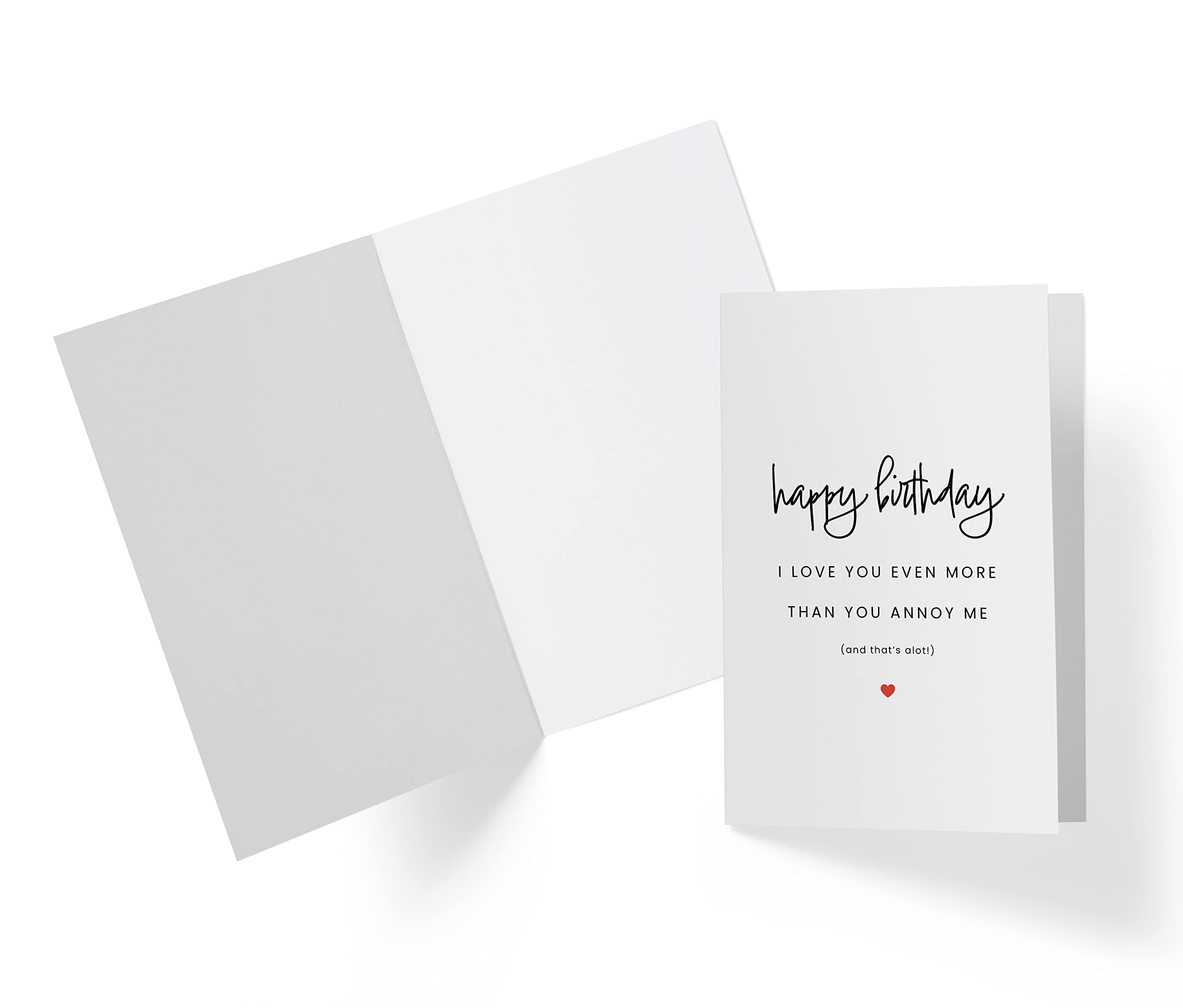 Elegant 5.5 x 8.5 Inch Birthday Greeting Cards for Men & Women - Perfect for Husband, Wife, Boyfriend or Girlfriend | Premium Quality Karto Cards for Special Celebrations & Anniversaries