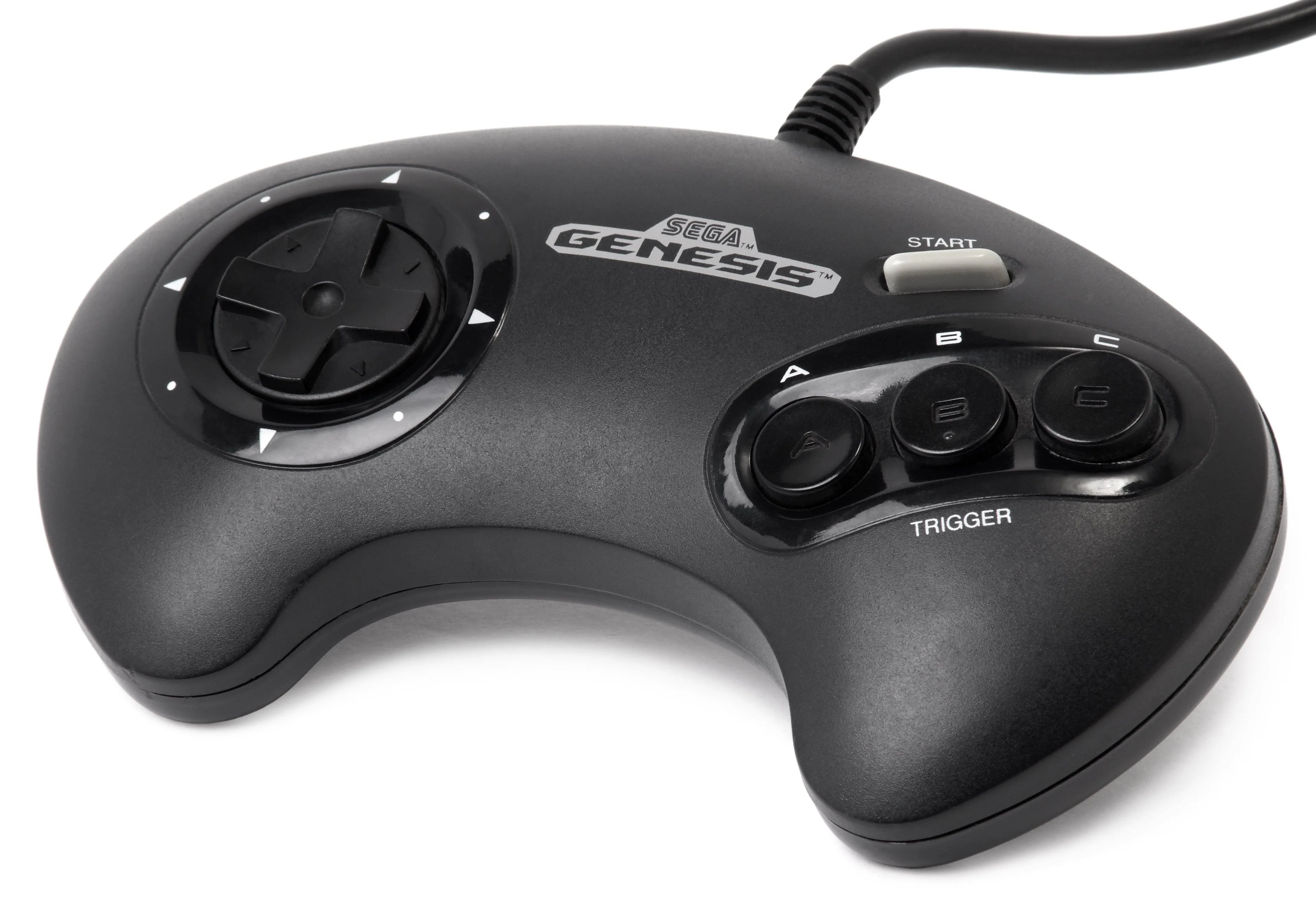 Original Sega Genesis MK-1650 3-Button Game Controller for Classic Gaming - Perfect for Retro Console, Arcade Fighting & Vintage Gaming Experience