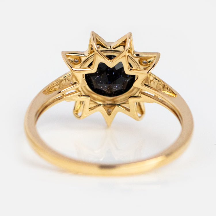 Solid Gold Starburst Ring - Elegant & Inspirational Jewelry for Women | Perfect for Gifts, Weddings & Special Occasions