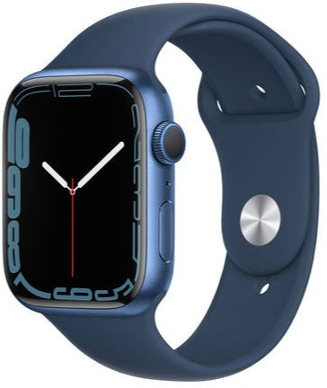 Apple Watch Series 7 41mm GPS + Cellular - Blue Aluminum Case with Abyss Blue Sport Band (MKHC3/A) | Smartwatch for Fitness Tracking, Calls & Notifications | Perfect for Running, Swimming & Daily Use