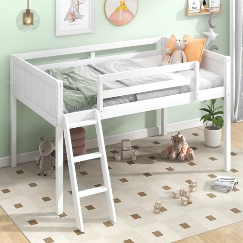 White Loft Bed