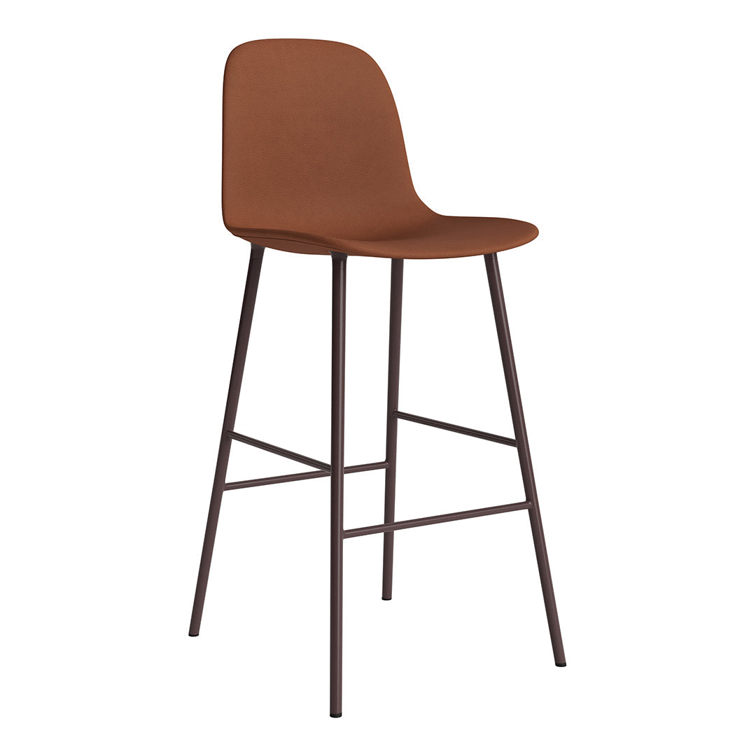 Modern Form Bar Chair - Fully Upholstered Counter Stool with Comfortable Seat - Perfect for Kitchen Islands, Breakfast Bars & Home Bars