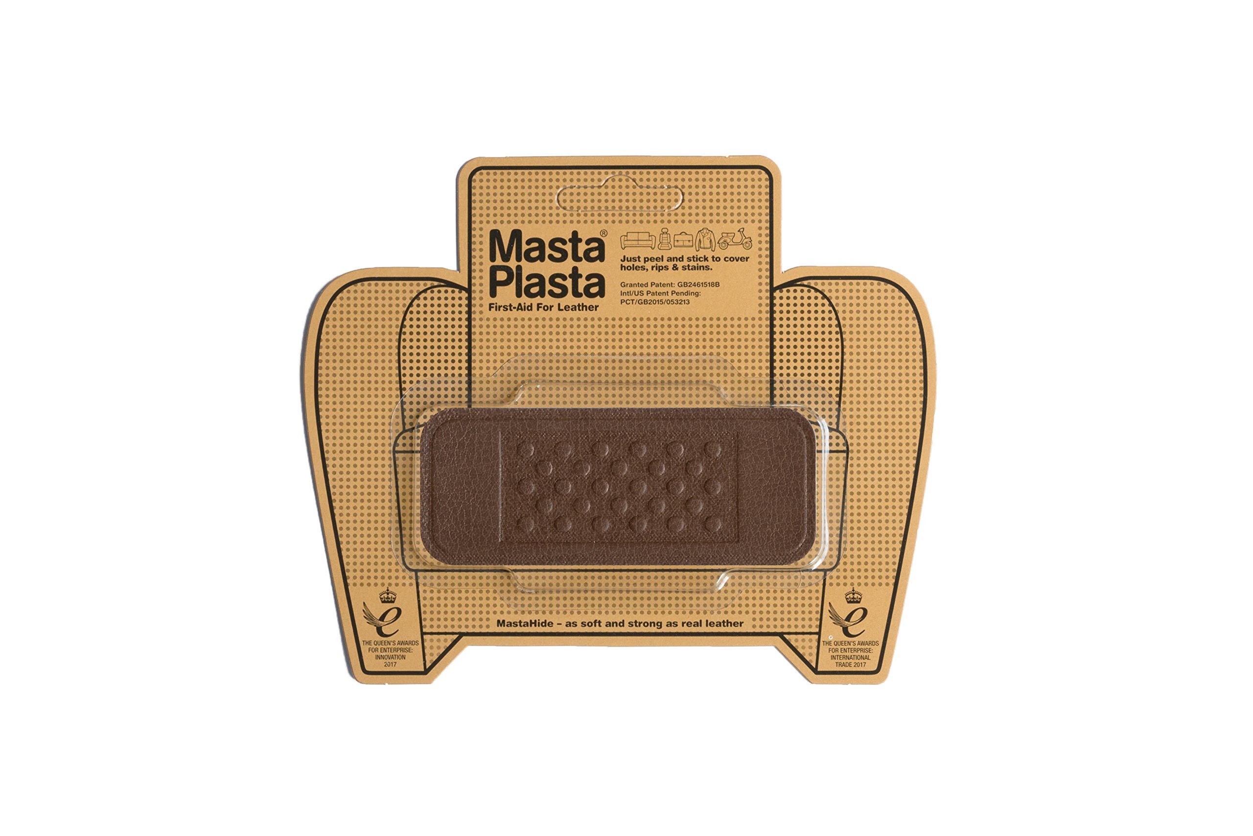 Brown MastaPlasta Self-Adhesive Suede Repair Patches for Shoes, Furniture & Clothing – Fix Scratches & Tears Easily