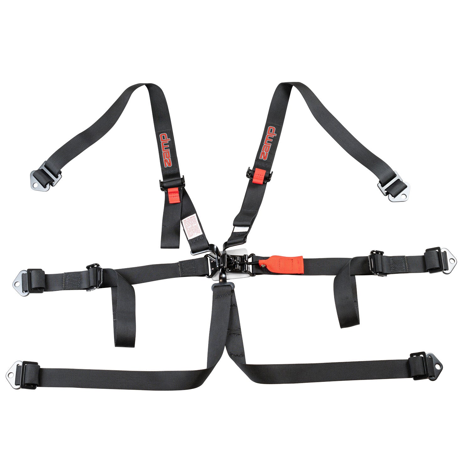 Zamp 6-Point Racing Harness SFI 16.1 Certified - 2 Pull Up/Pull Down Adjustable Straps for Enhanced Safety | Perfect for Motorsports, Track Days & Off-Road Racing