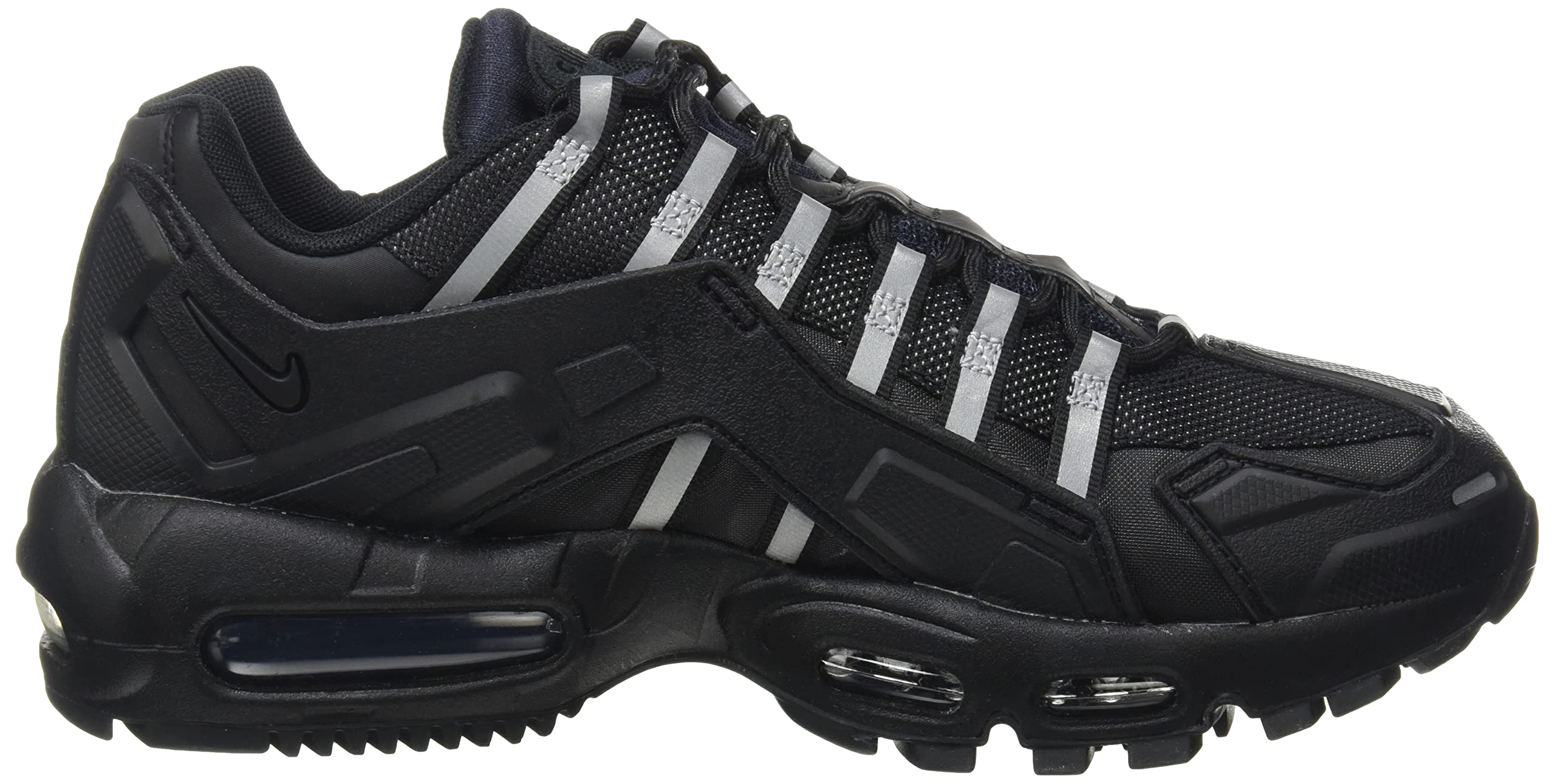 Nike Air Max 95 NDSTRKT CZ3591 001 Black Reflective Running Shoes for Men - Size 8 | Comfortable Sneakers for Jogging, Gym Workouts & Casual Wear