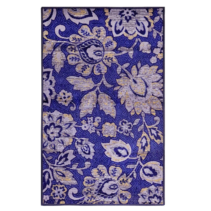 Jezabel Floral Non-Slip Washable Indoor Area Rug - Soft Comfort for Living Room, Bedroom & Nursery | Home Decor Essentials